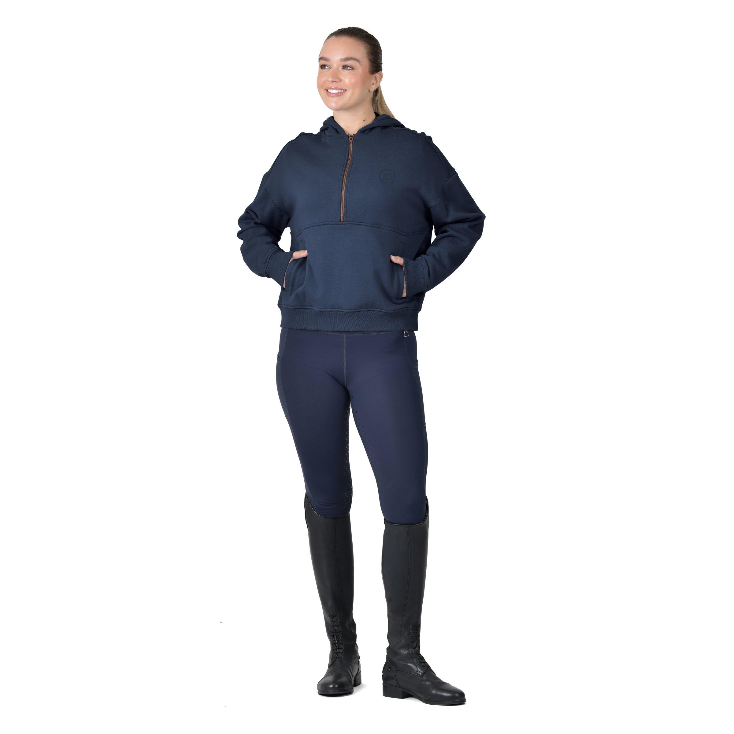 Navy - Dublin - Hooded Fleece Pullover Ladies - 2