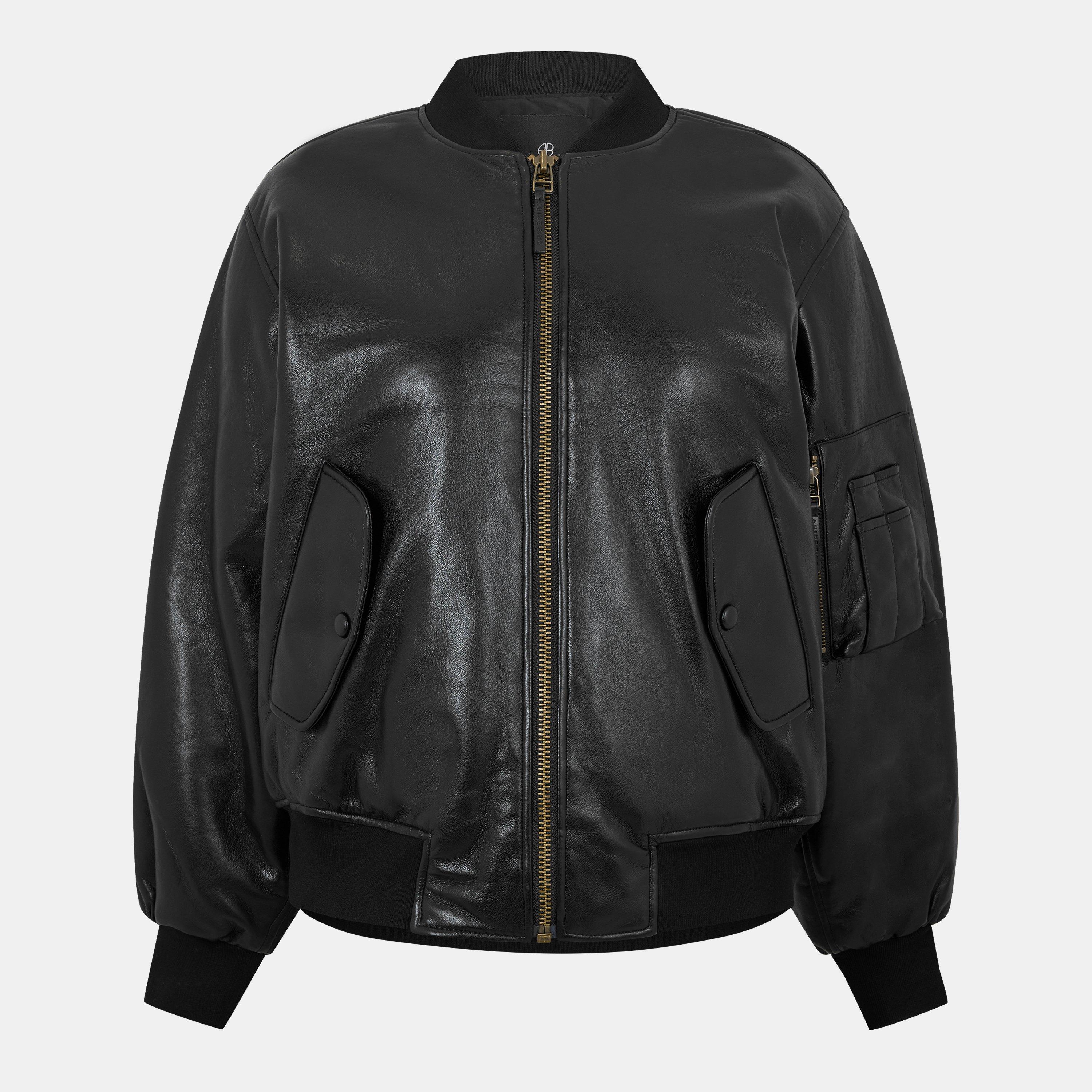 Black - Anine Bing - Womens Leon Bomber - 1