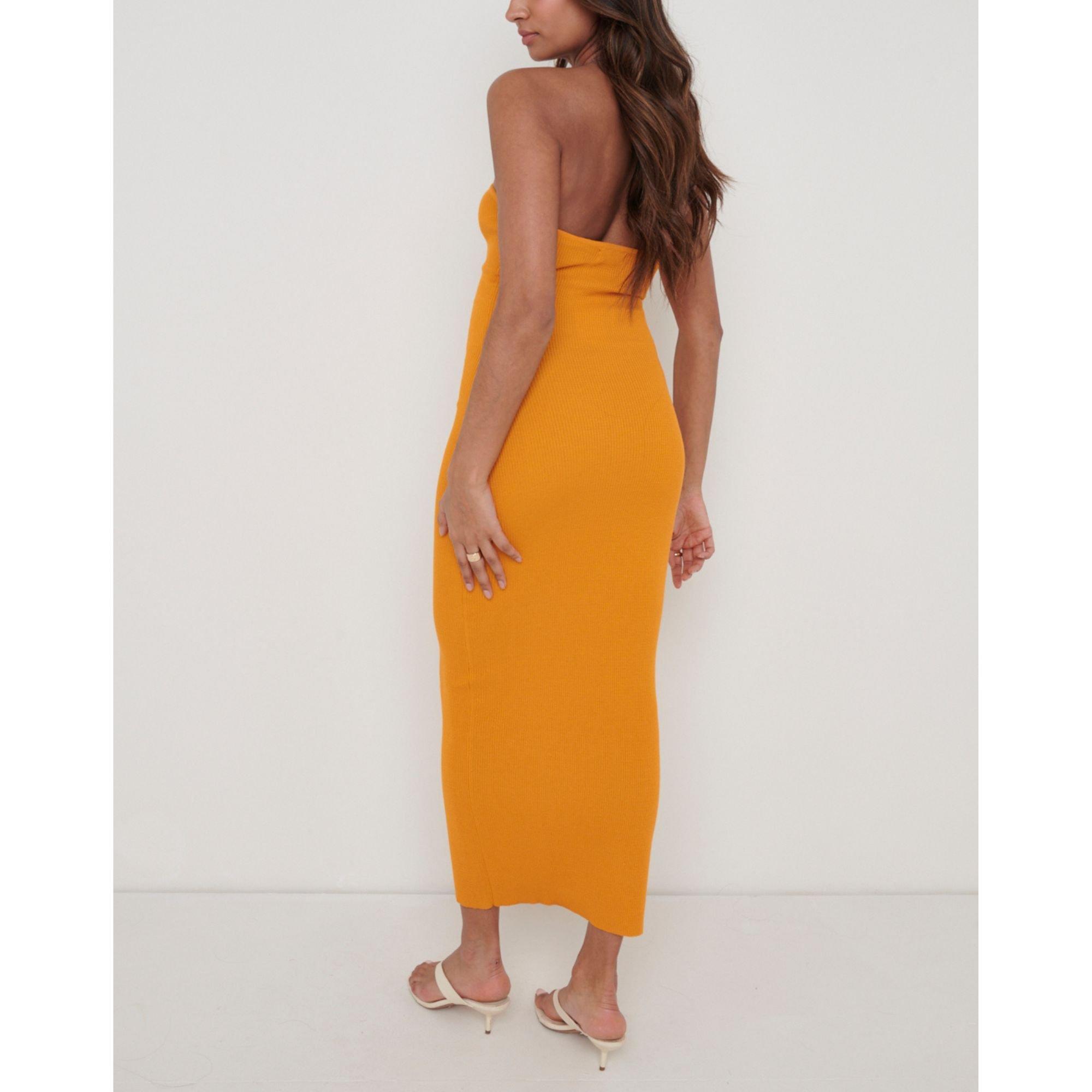 Tangerine - Pretty Lavish - Keira Knitted Jumper Dress - 3