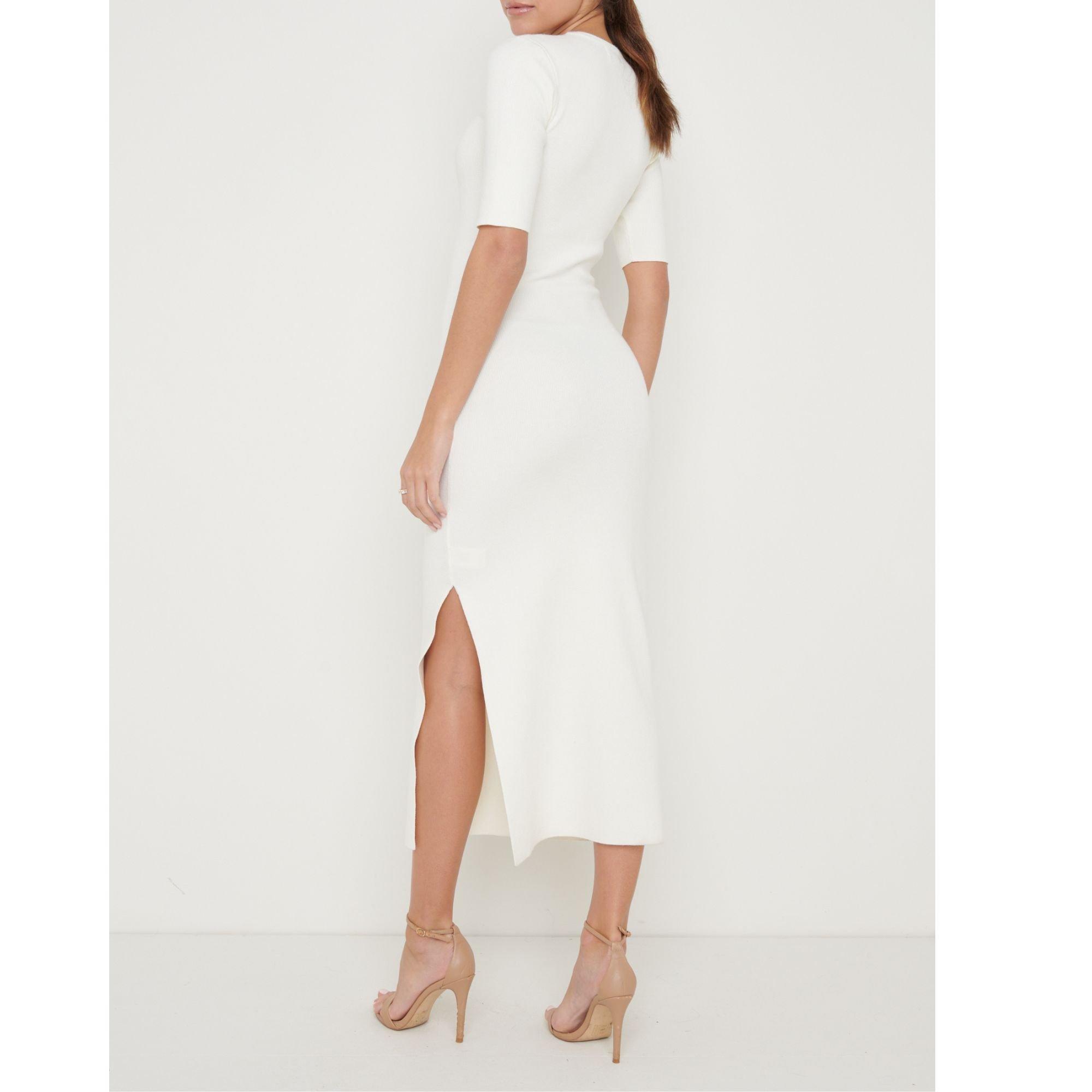 Cream - Pretty Lavish - Rosa Midaxi Knitted Jumper Dress - 3