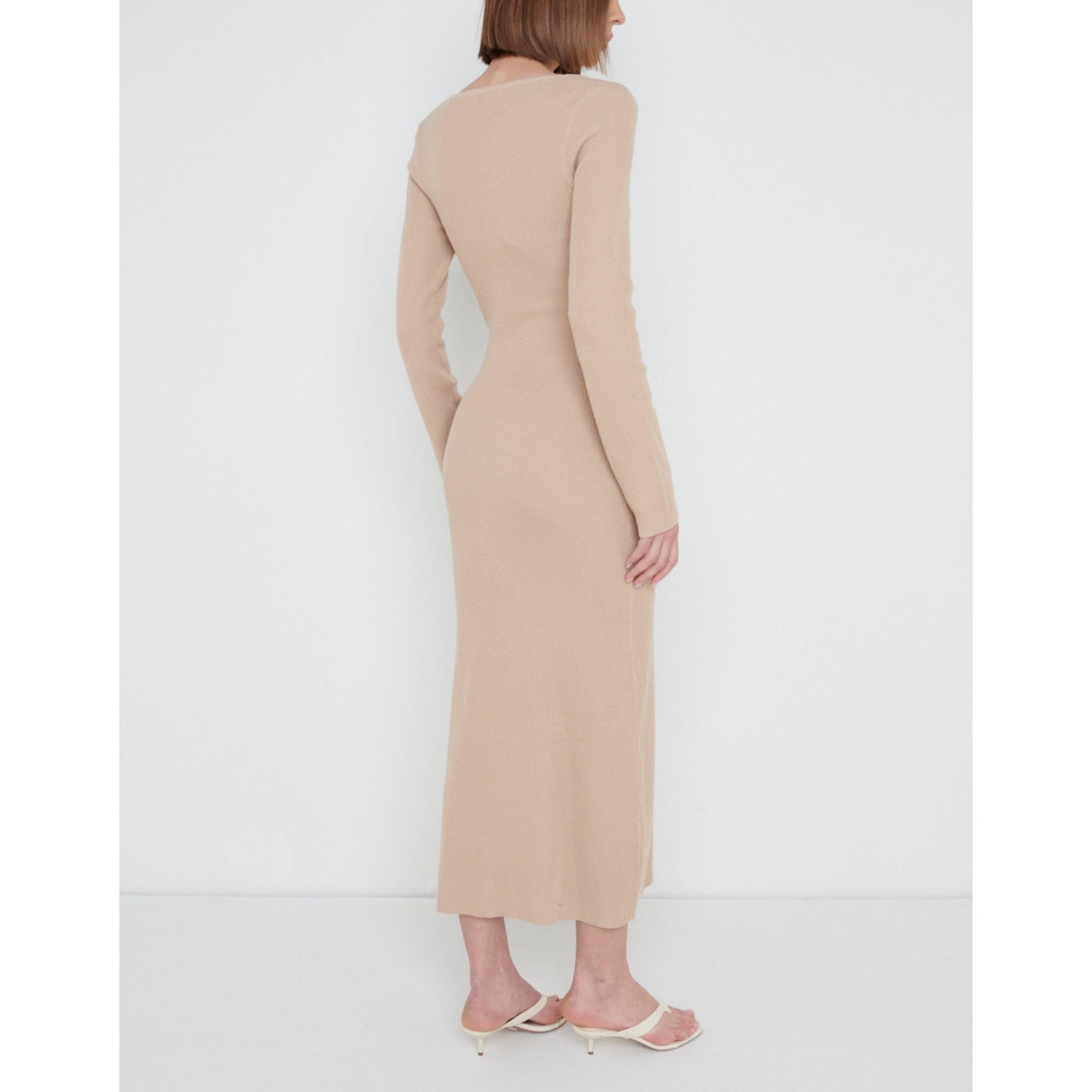 Beige - Pretty Lavish - Knitted Jumper Dress - 3