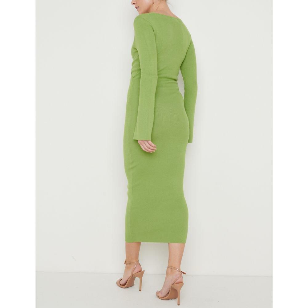 Green - Pretty Lavish - Knitted Jumper Dress - 3