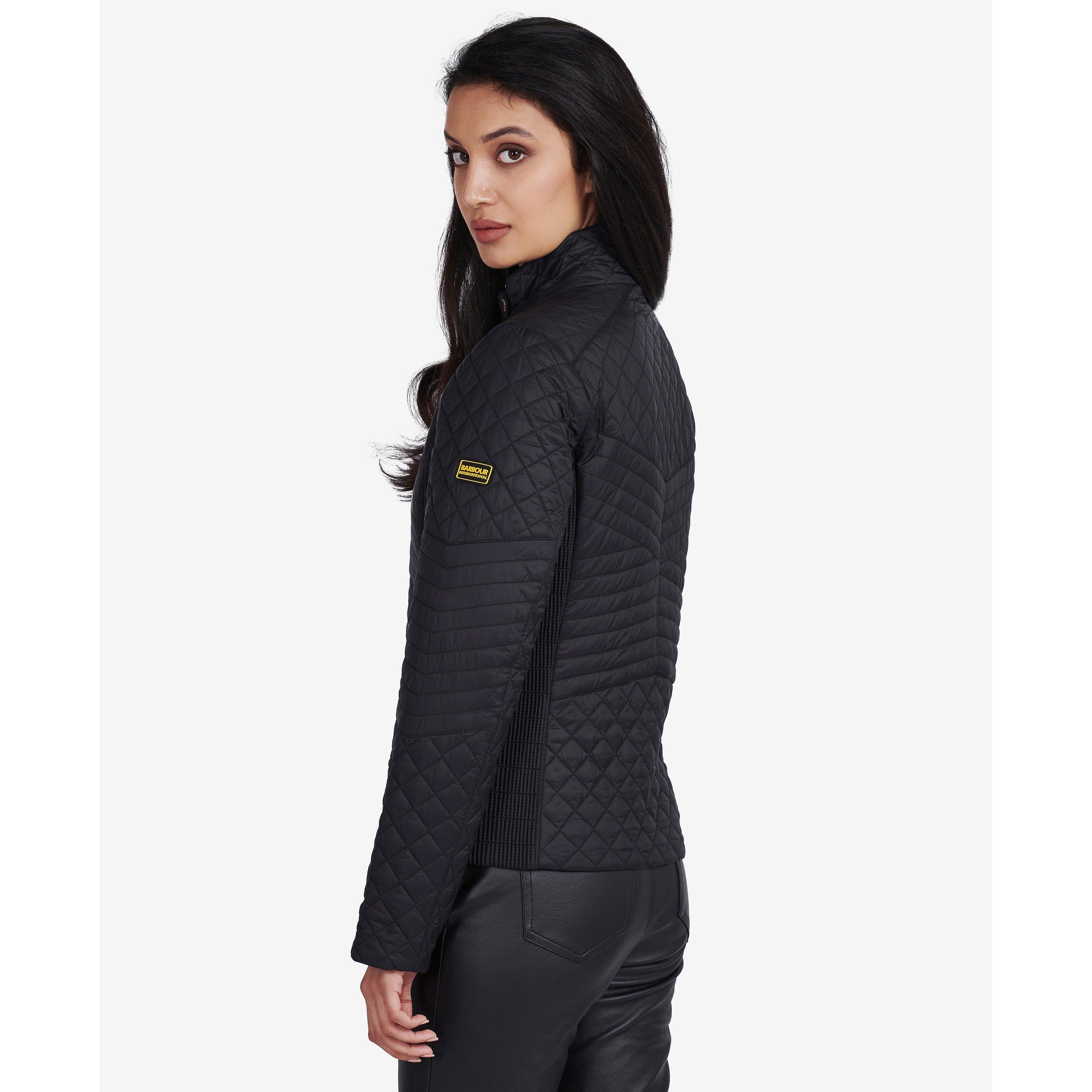 Black - Barbour International - Women's  Formation Long Sleeve Quilted Jacket - 2