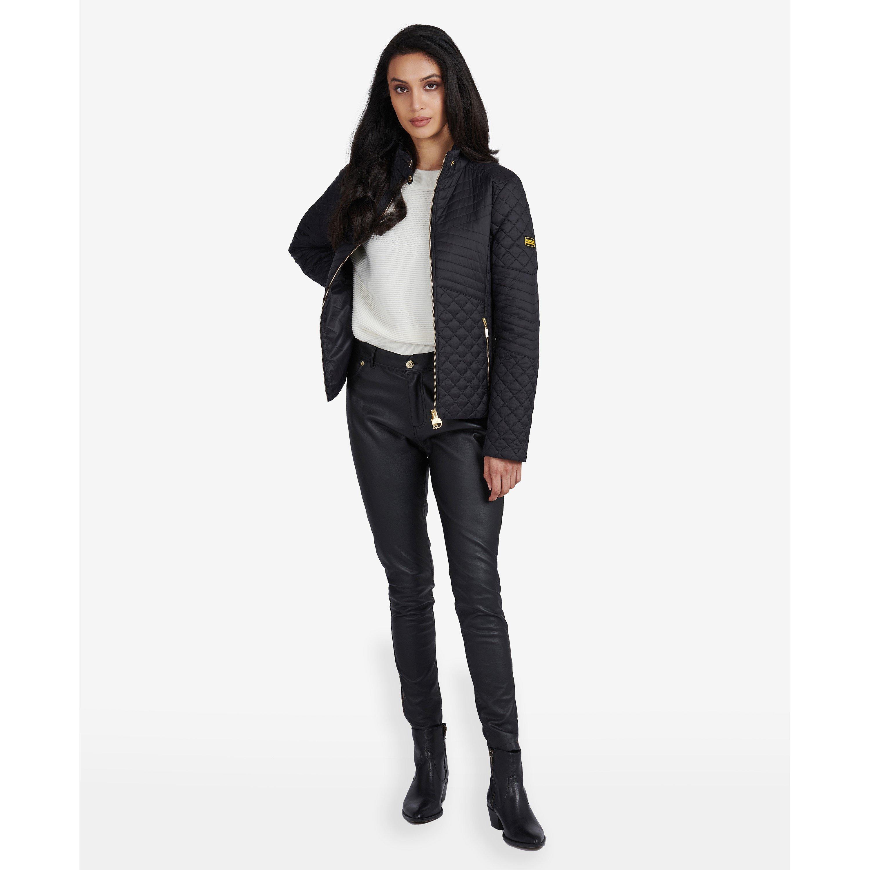 Black - Barbour International - Women's  Formation Long Sleeve Quilted Jacket - 3