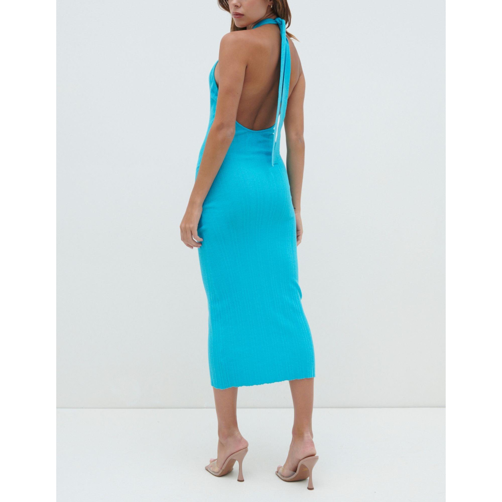 Blue - Pretty Lavish - Knitted Jumper Dress - 3