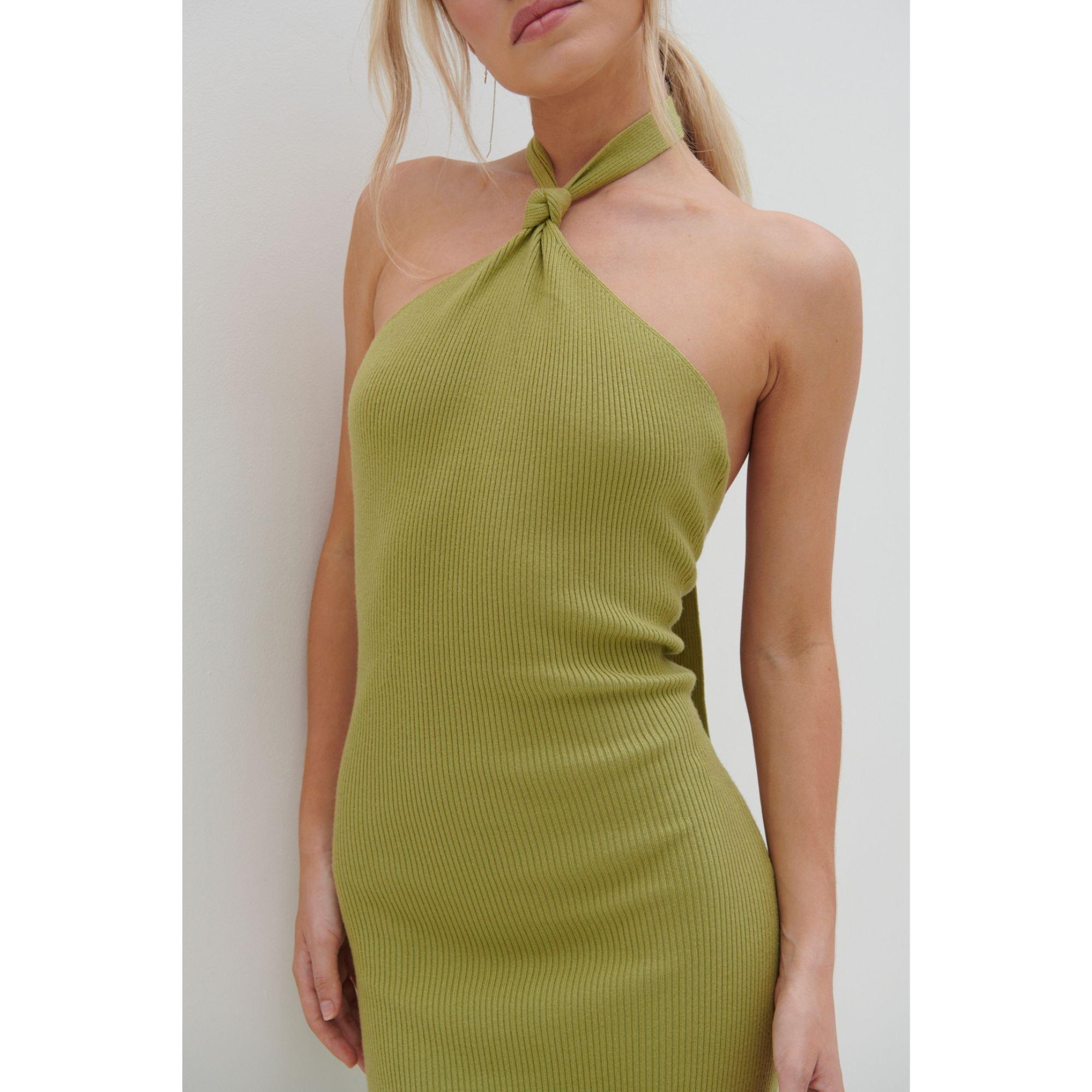 Green - Pretty Lavish - Knitted Jumper Dress - 2