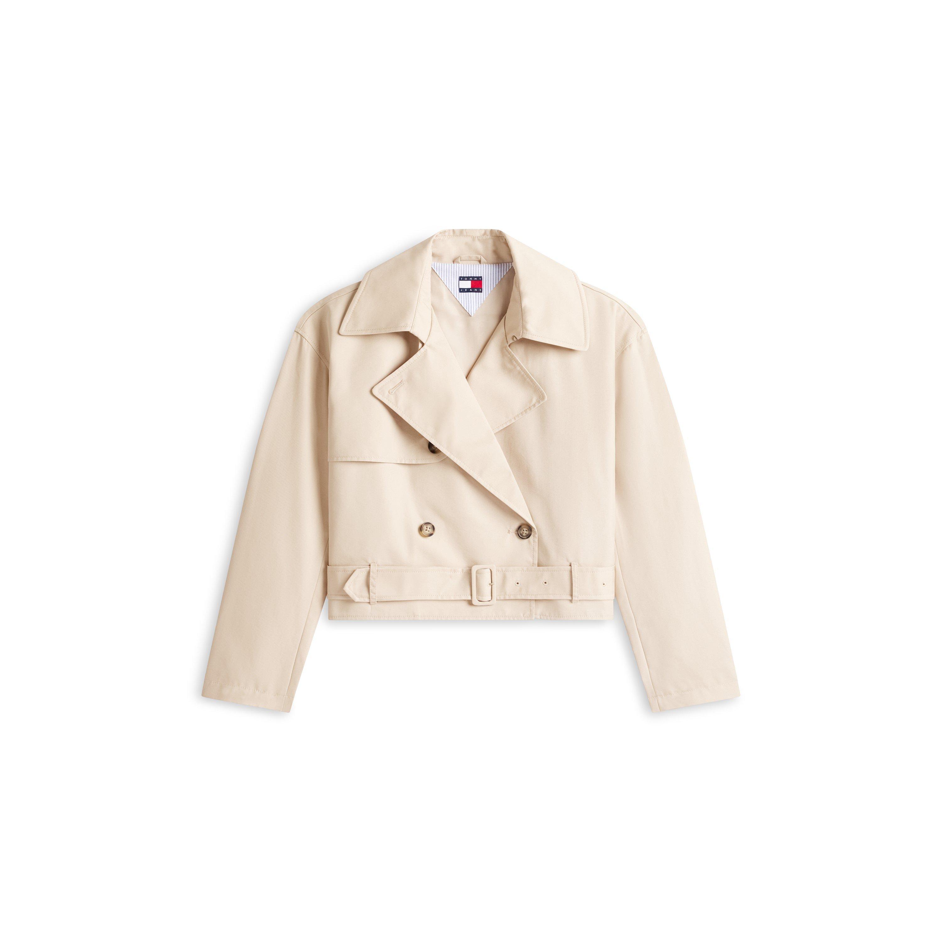 Tommy Jeans Women's Trench Coat - White Clay - 14 (L)