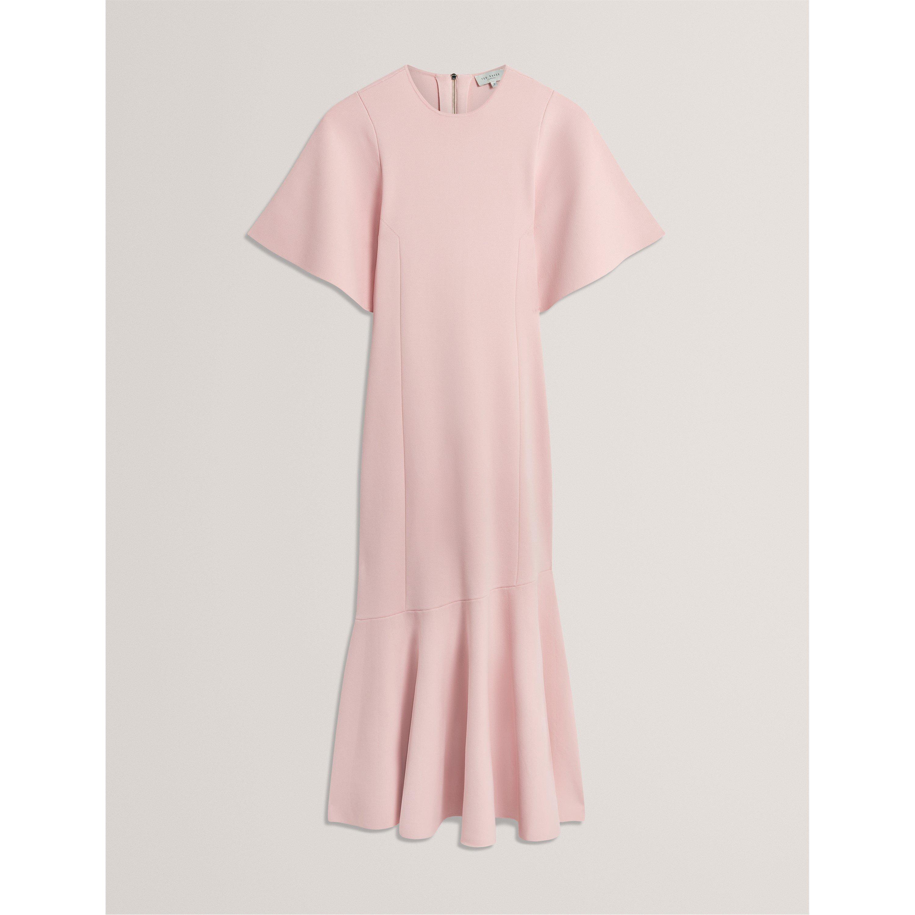 Ted Baker Women's Short Sleeve Midi Knitted Jumper Dress - Pink - 8 (XS)