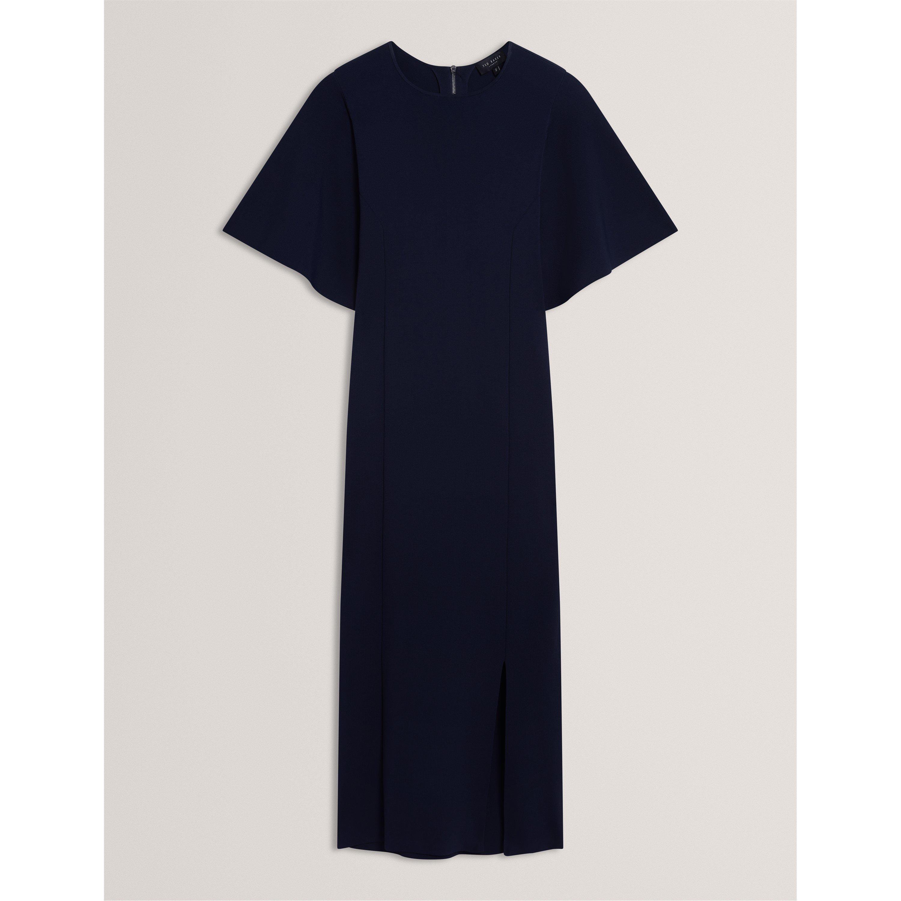 Navy - Ted Baker - Women's Bodycon Knitted Jumper Dress - 1