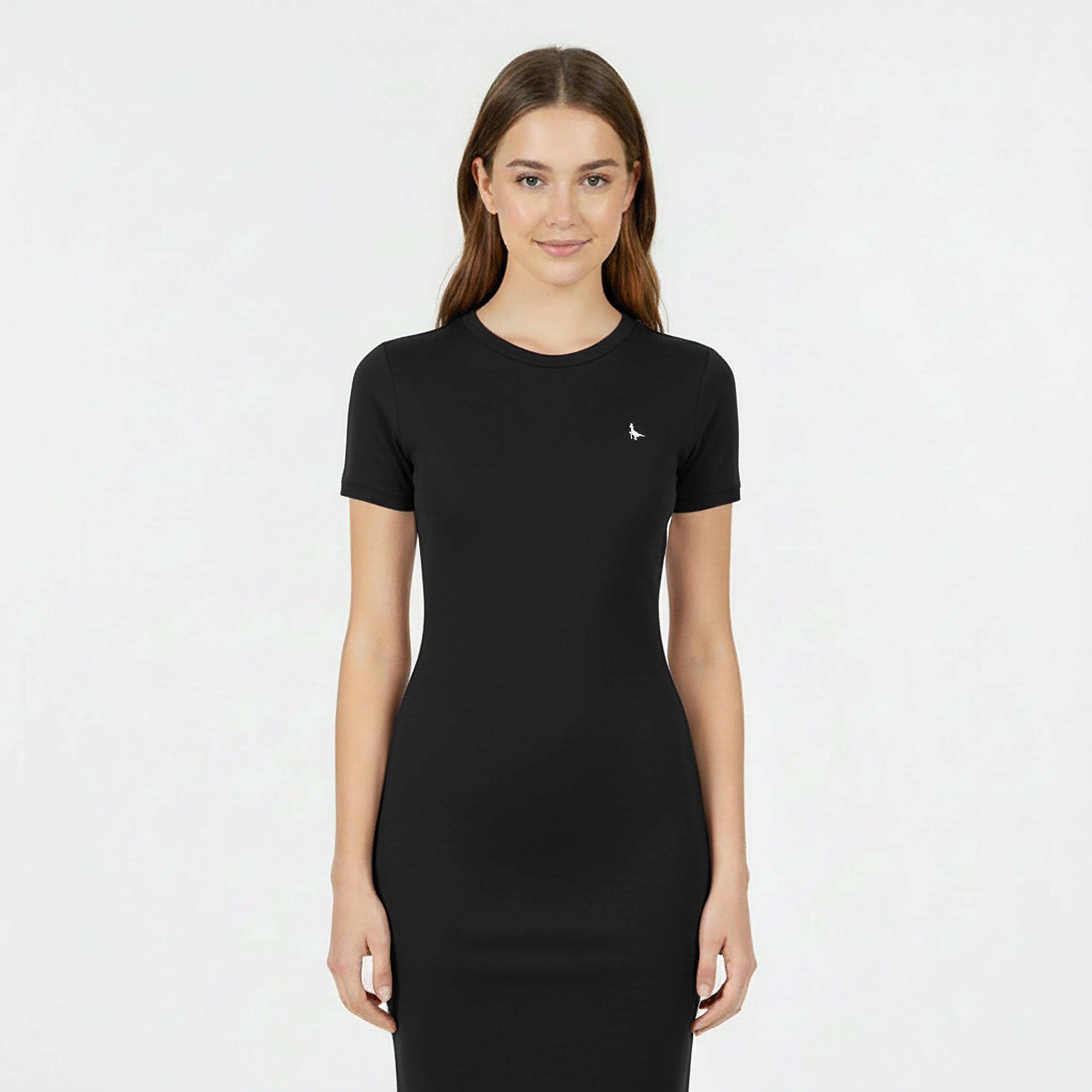 Black - Jack Wills - Goodrington Side Stripe Ringer Mini Dress - 3