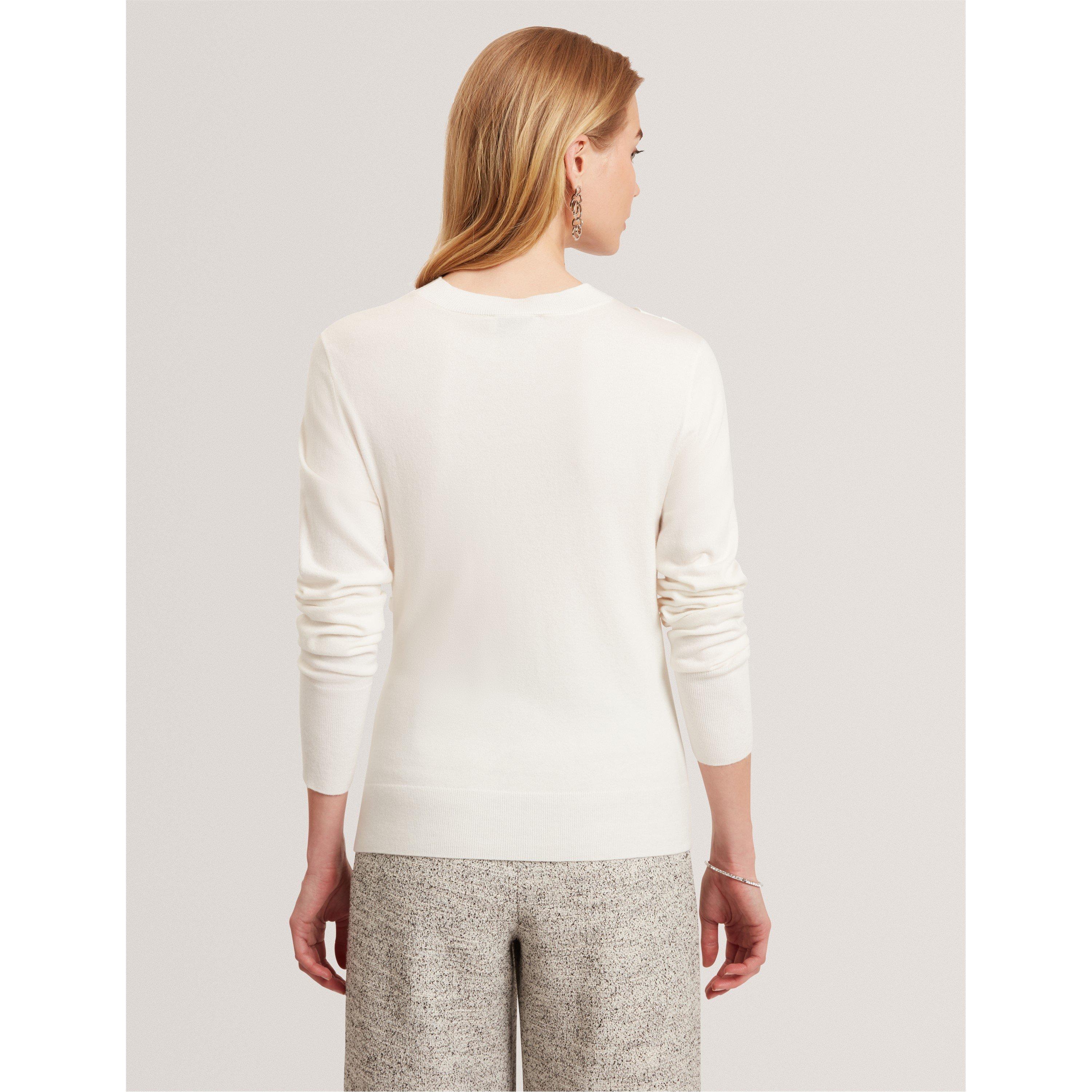 Ivory - Ted Baker - Ted Woven Front Top Ld61 - 4