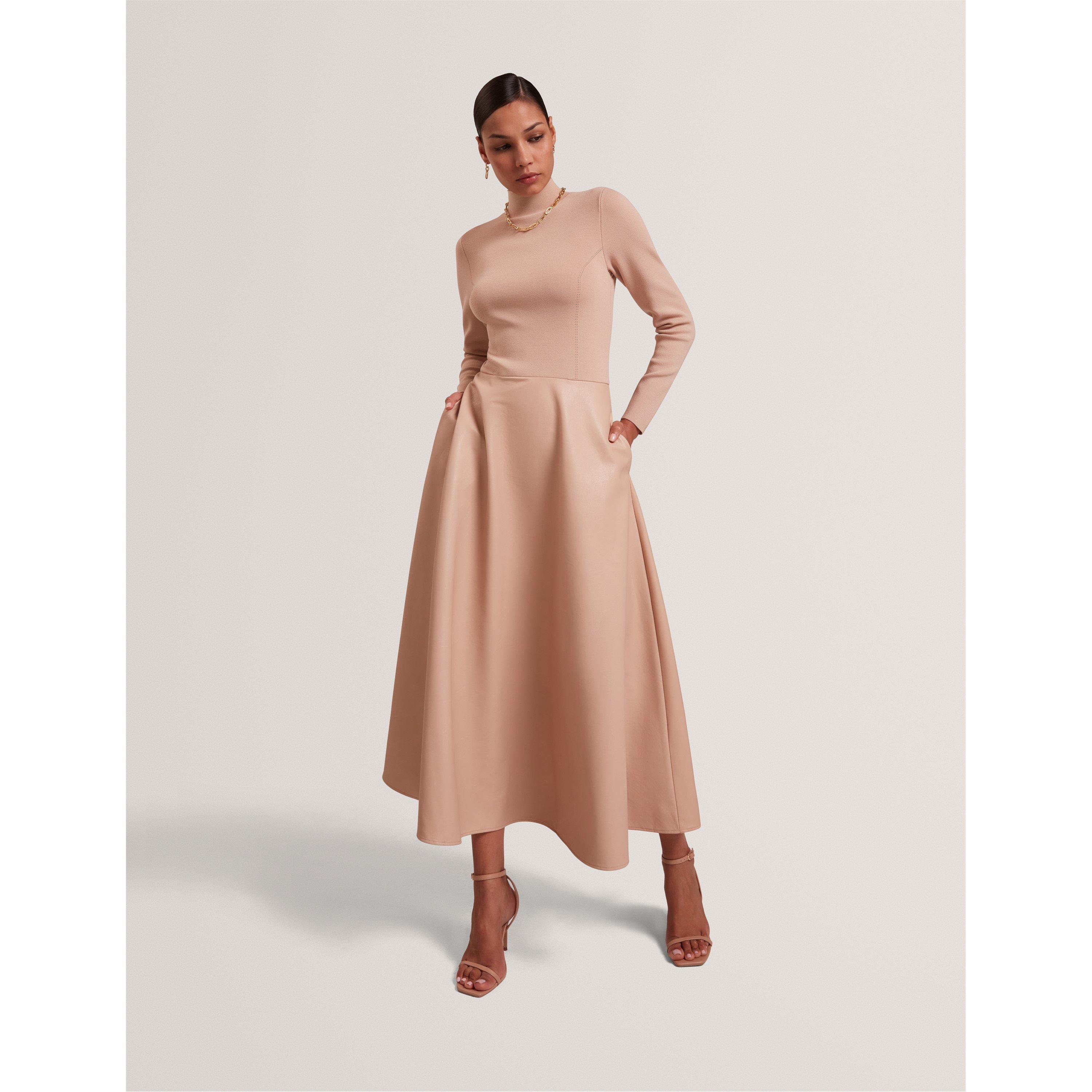 Taupe - Ted Baker - Ted Knit Top Dress Ld61 - 2