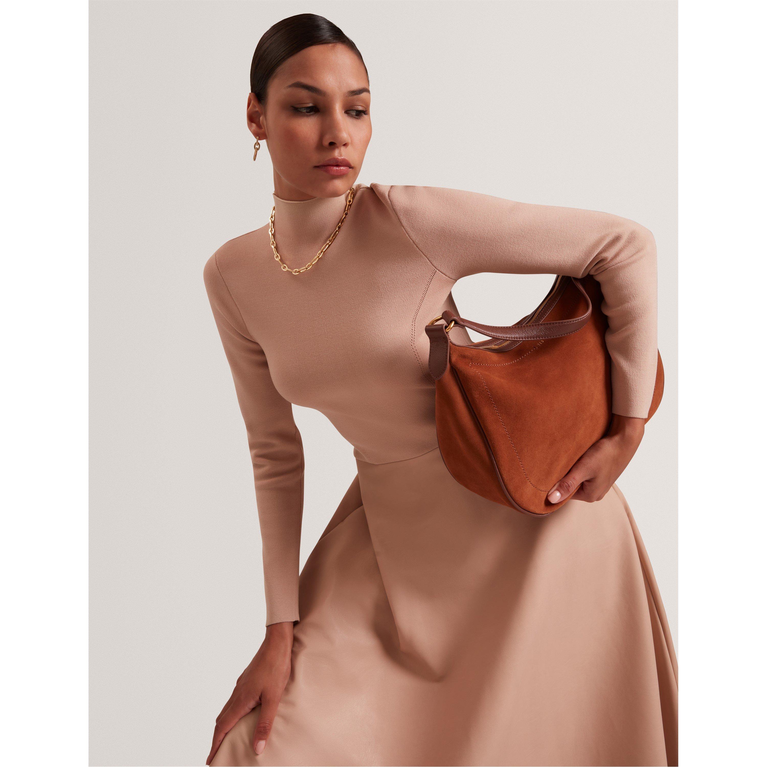 Taupe - Ted Baker - Ted Knit Top Dress Ld61 - 5