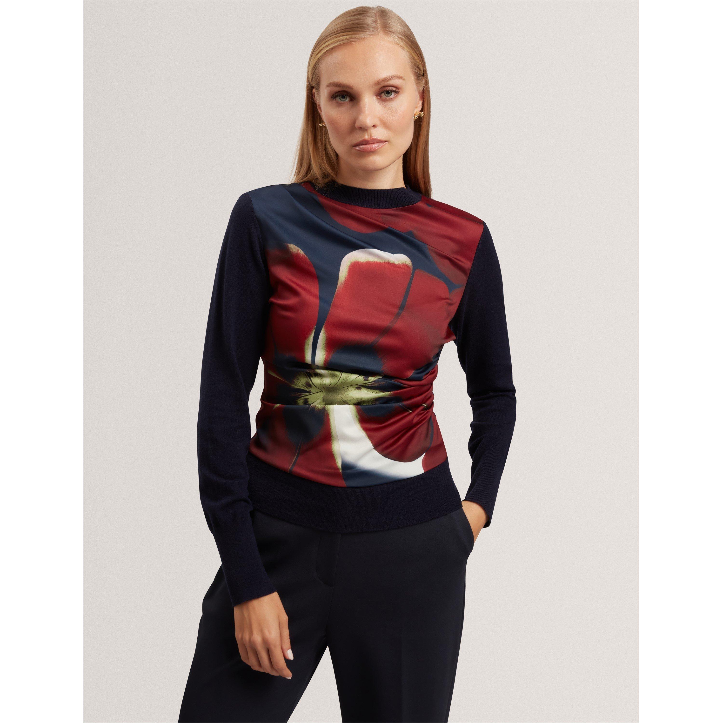 Navy - Ted Baker - Ted Woven Front Top Ld61 - 2