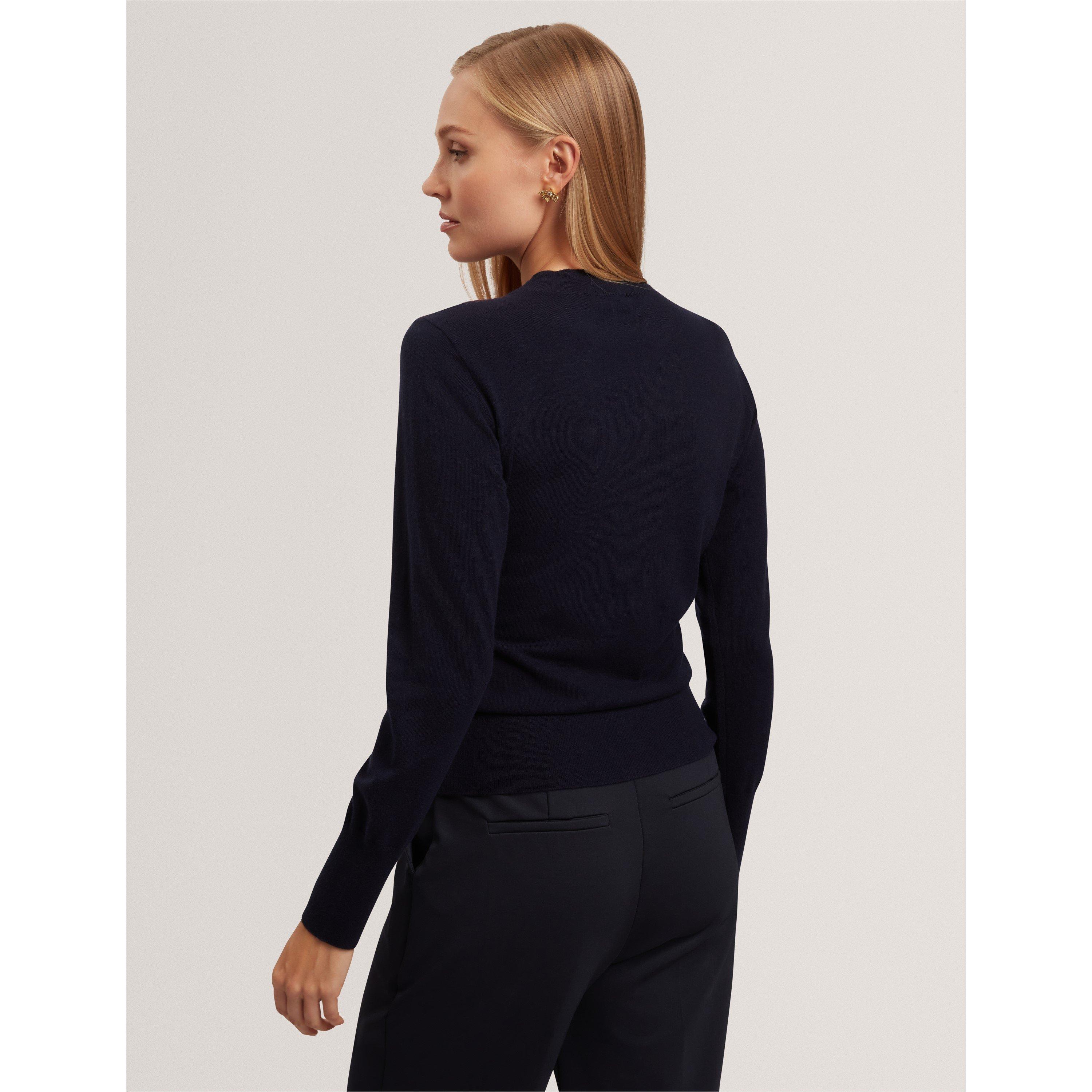 Navy - Ted Baker - Ted Woven Front Top Ld61 - 3