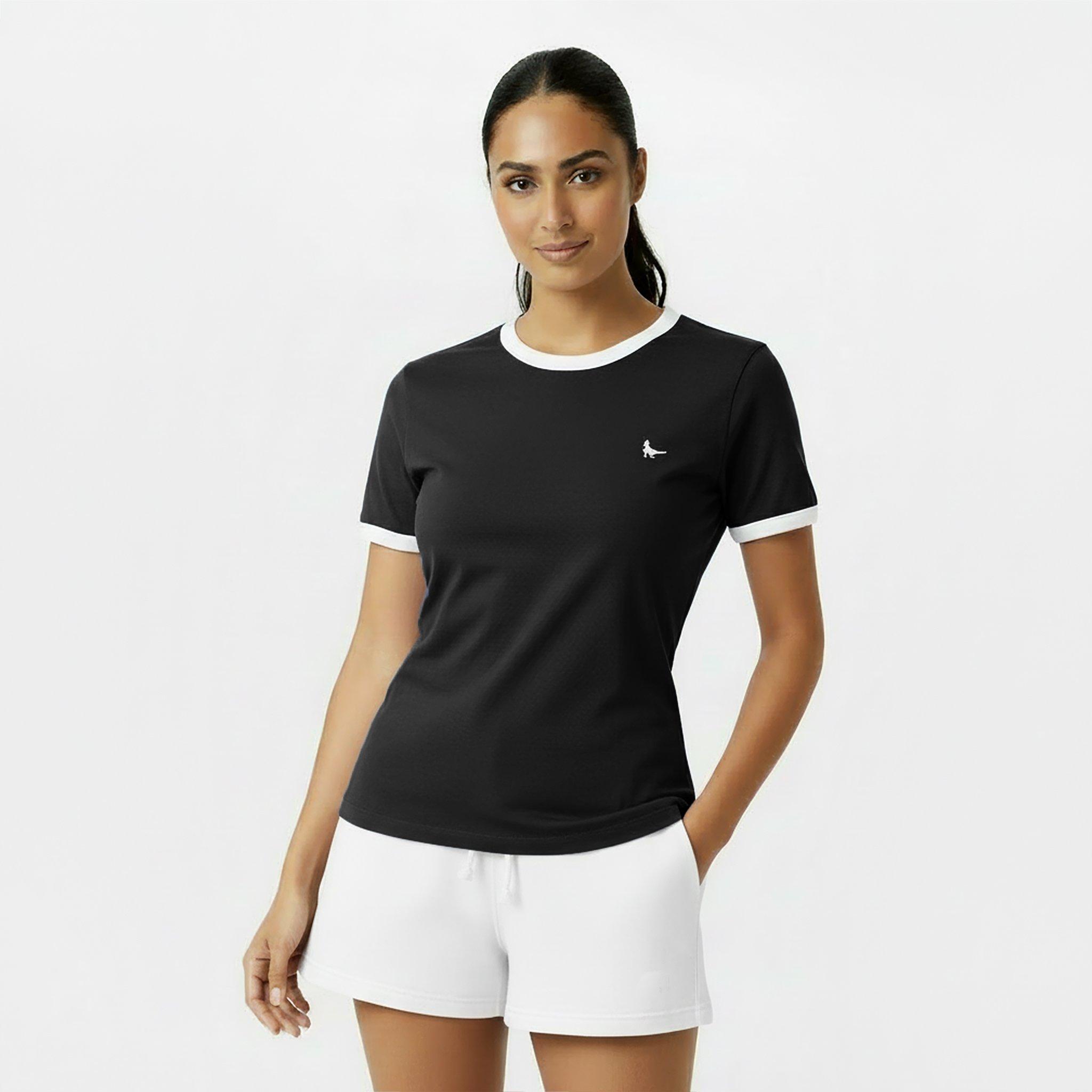 Black - Jack Wills - Trinkey Ringer T-Shirt - 3