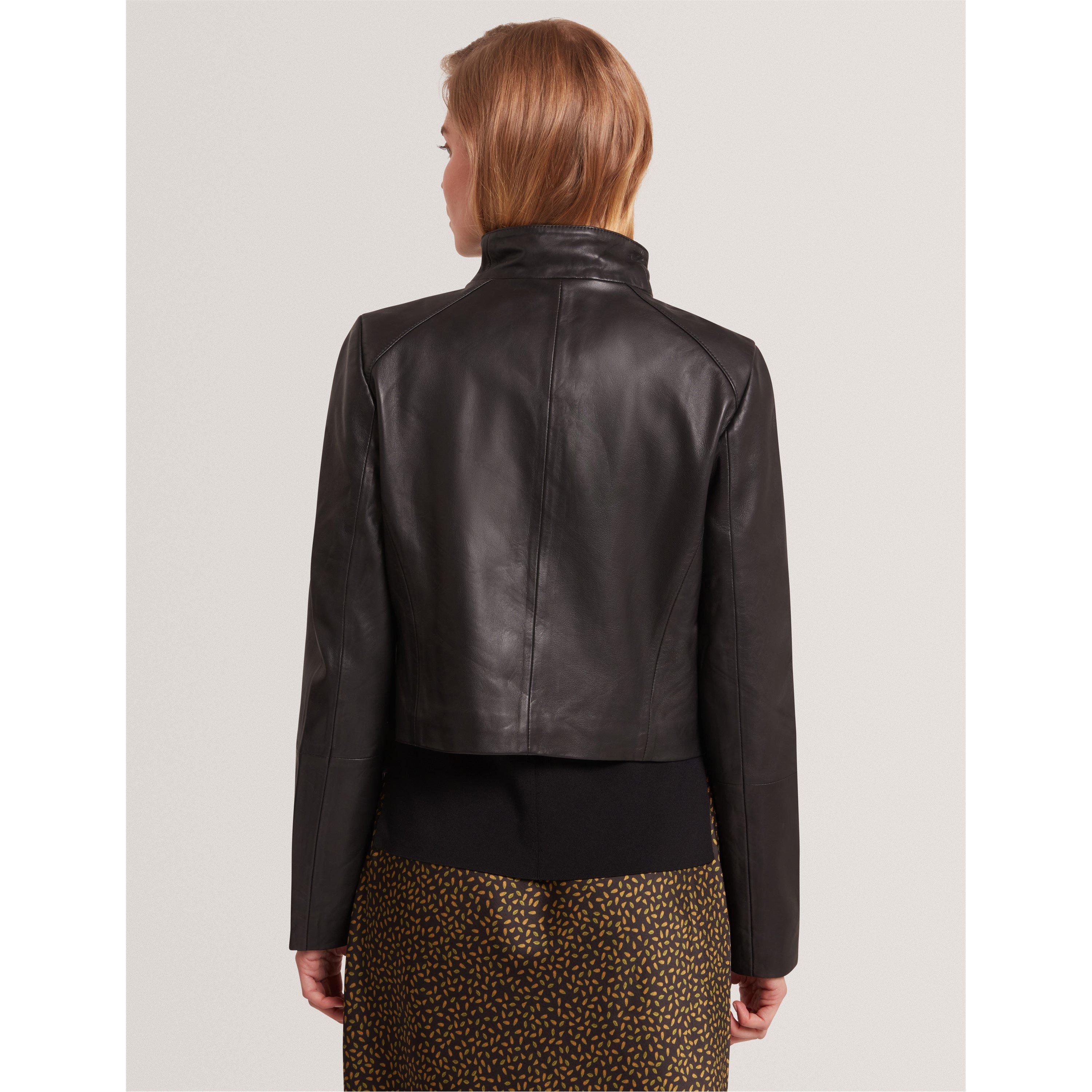 Black - Ted Baker - Ted Leather Jacket Ld61 - 3