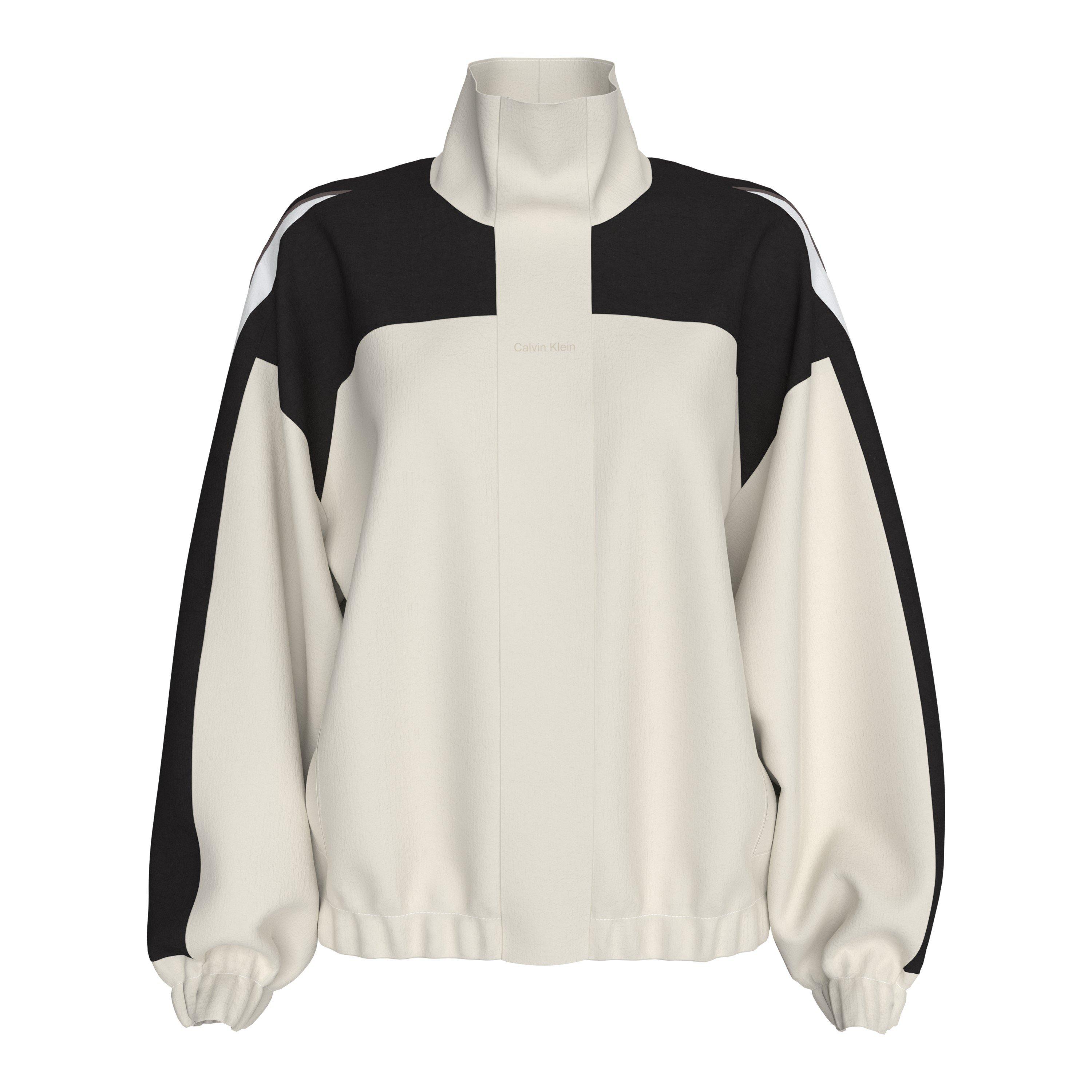 Calvin Klein Women's Windbreaker - Black/White - 10 (S)