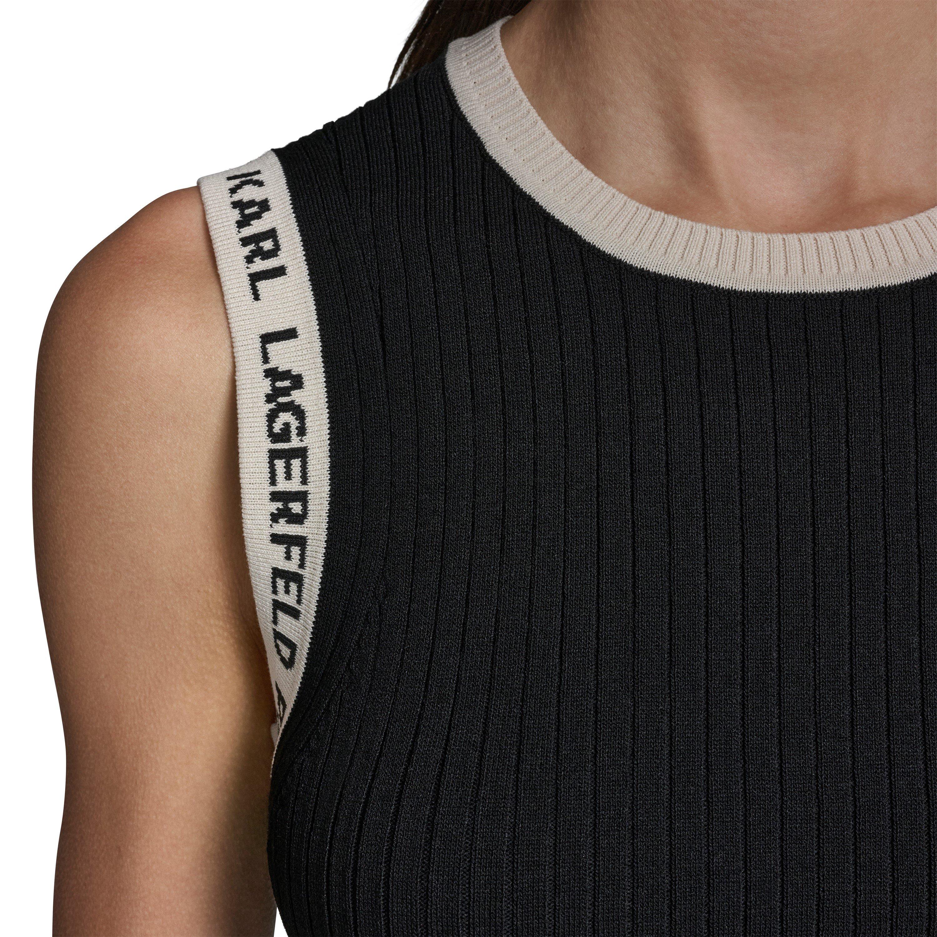 Black - Karl Lagerfeld - Women's Sportswear Knitted Top - 5
