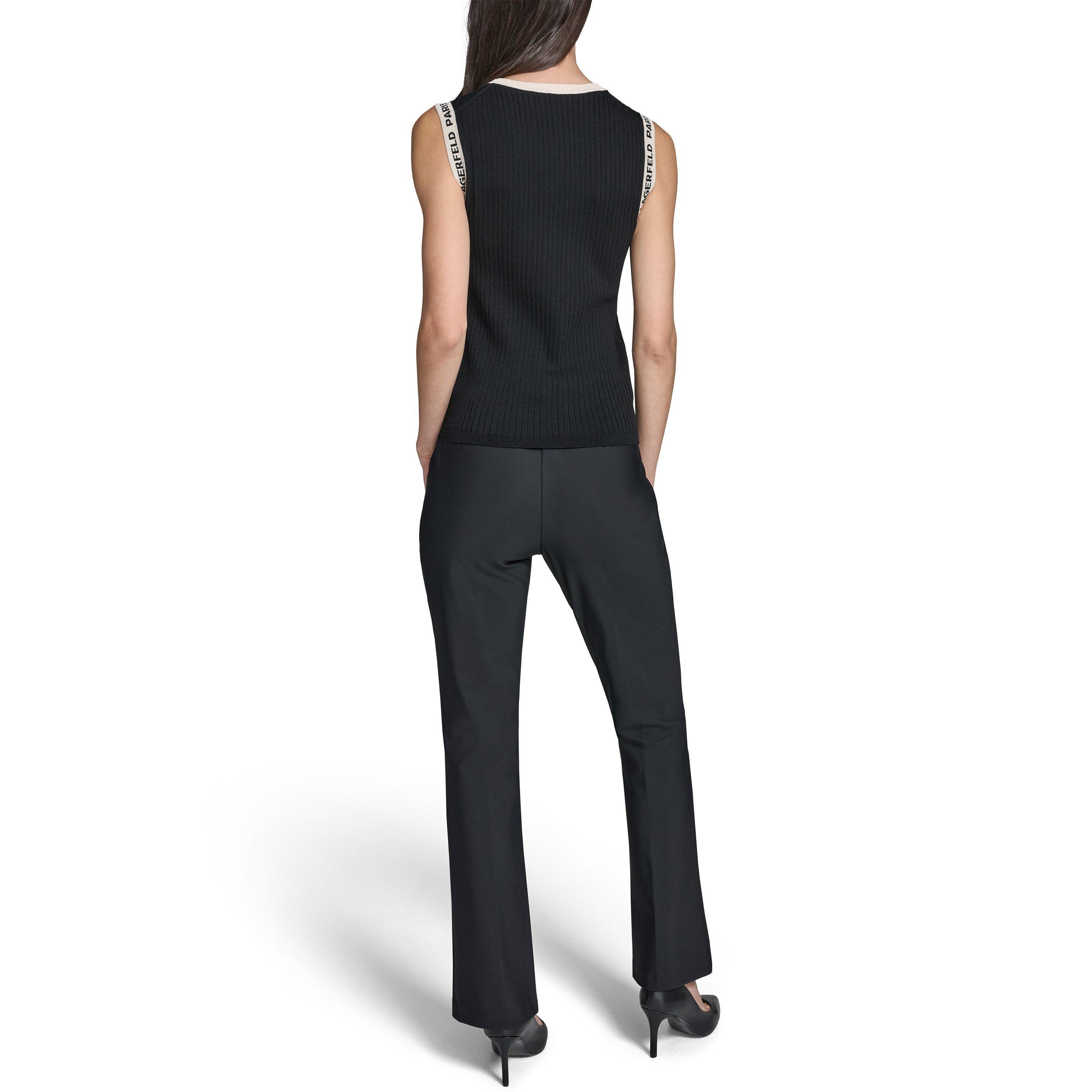 Black - Karl Lagerfeld - Women's Sportswear Knitted Top - 3