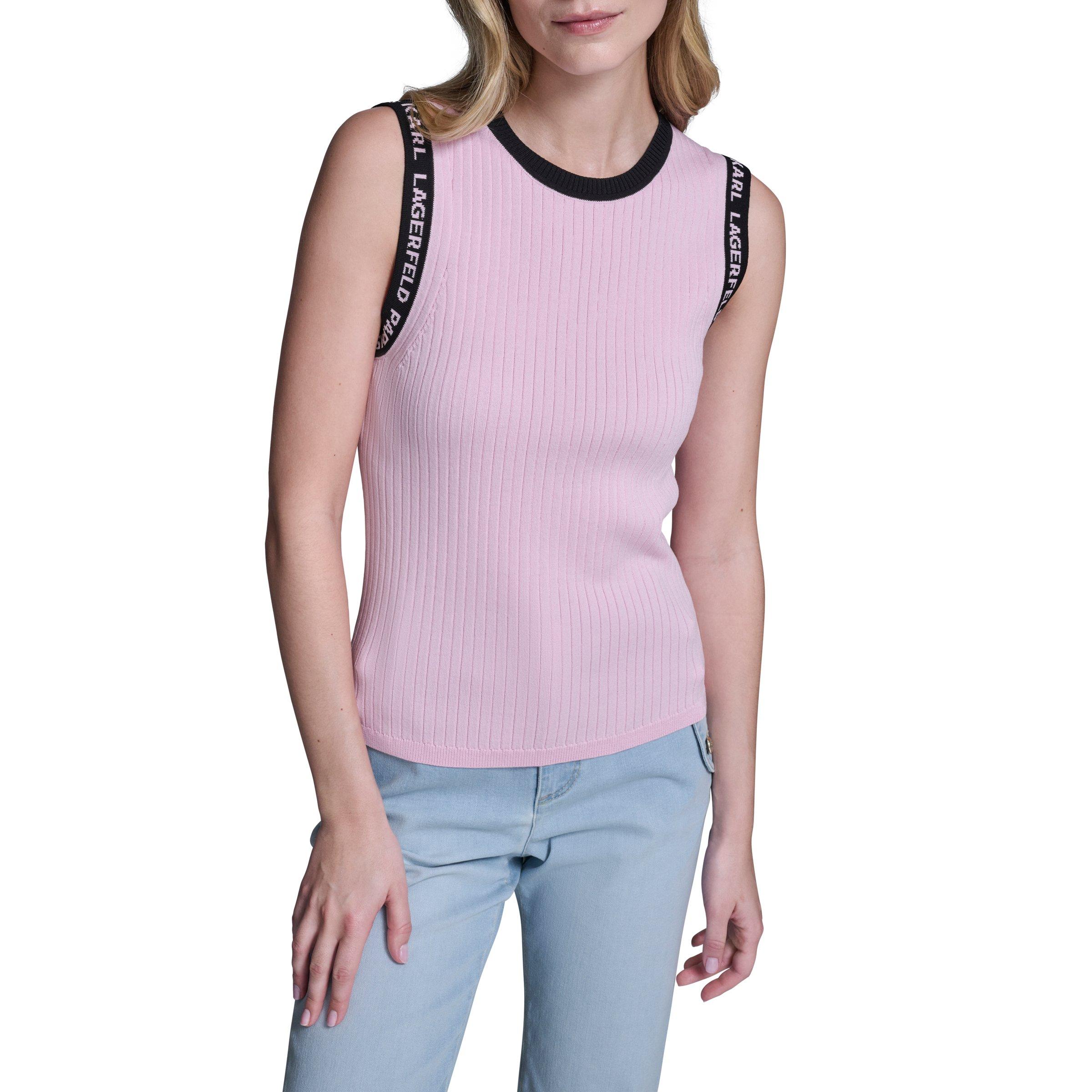 Karl Lagerfeld Women's Sportswear Knitted Top - Ballet Slipper - 14 (L)
