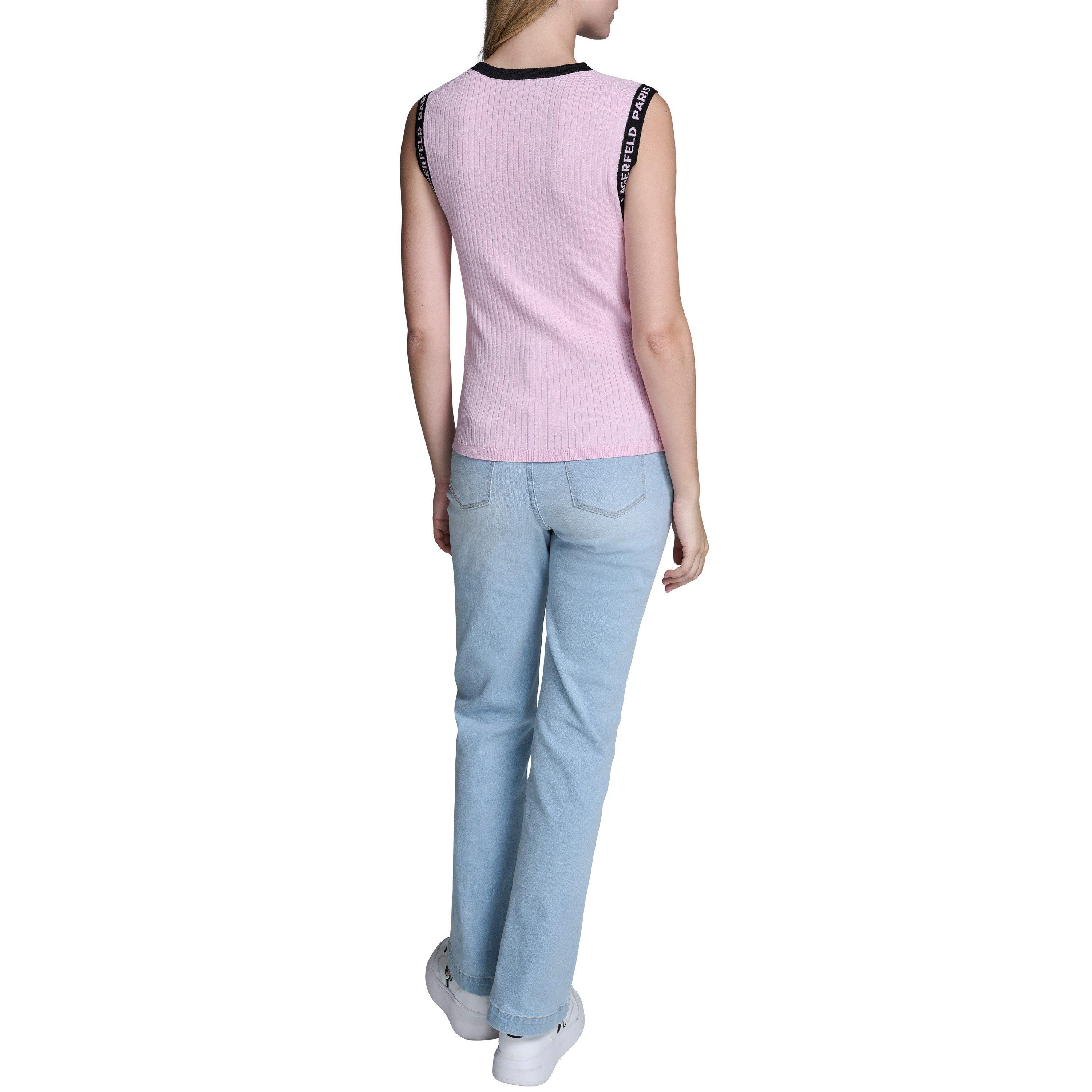 Ballet Slipper - Karl Lagerfeld - Karl Logo Vest Ld62 - 3