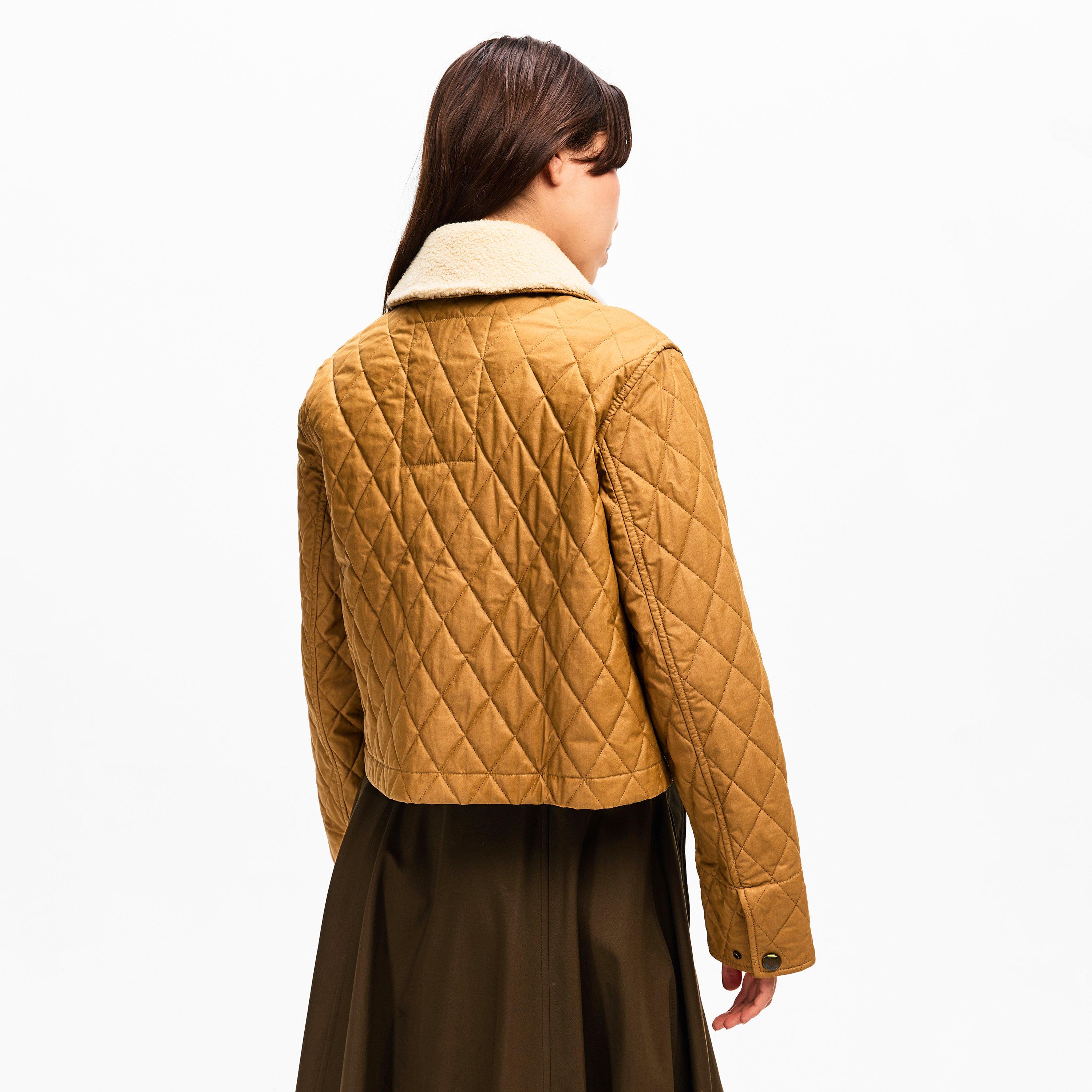 Sepia/Hay - Burberry - Women's Burb Howle Quilted Jacket - 4