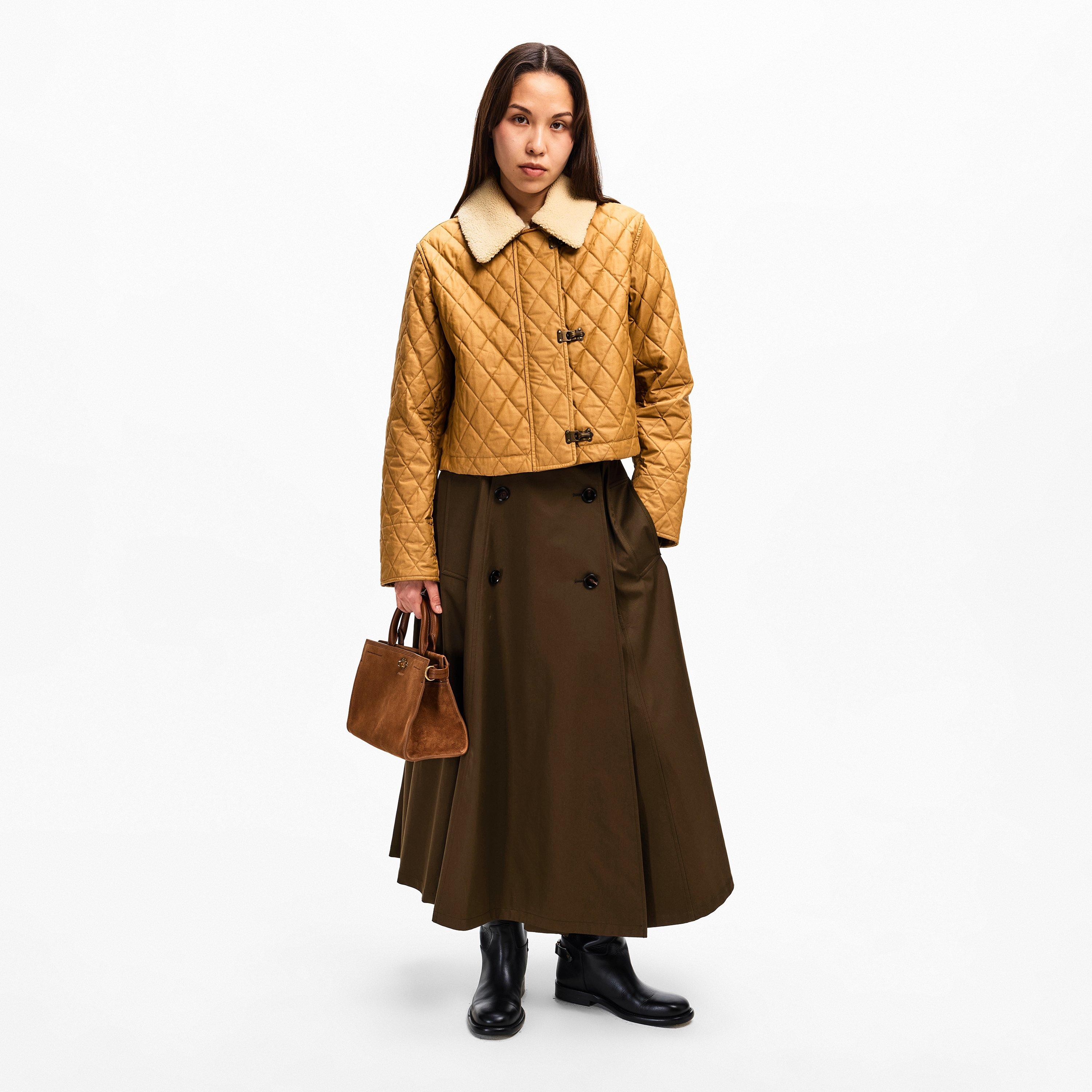 Sepia/Hay - Burberry - Women's Burb Howle Quilted Jacket - 6