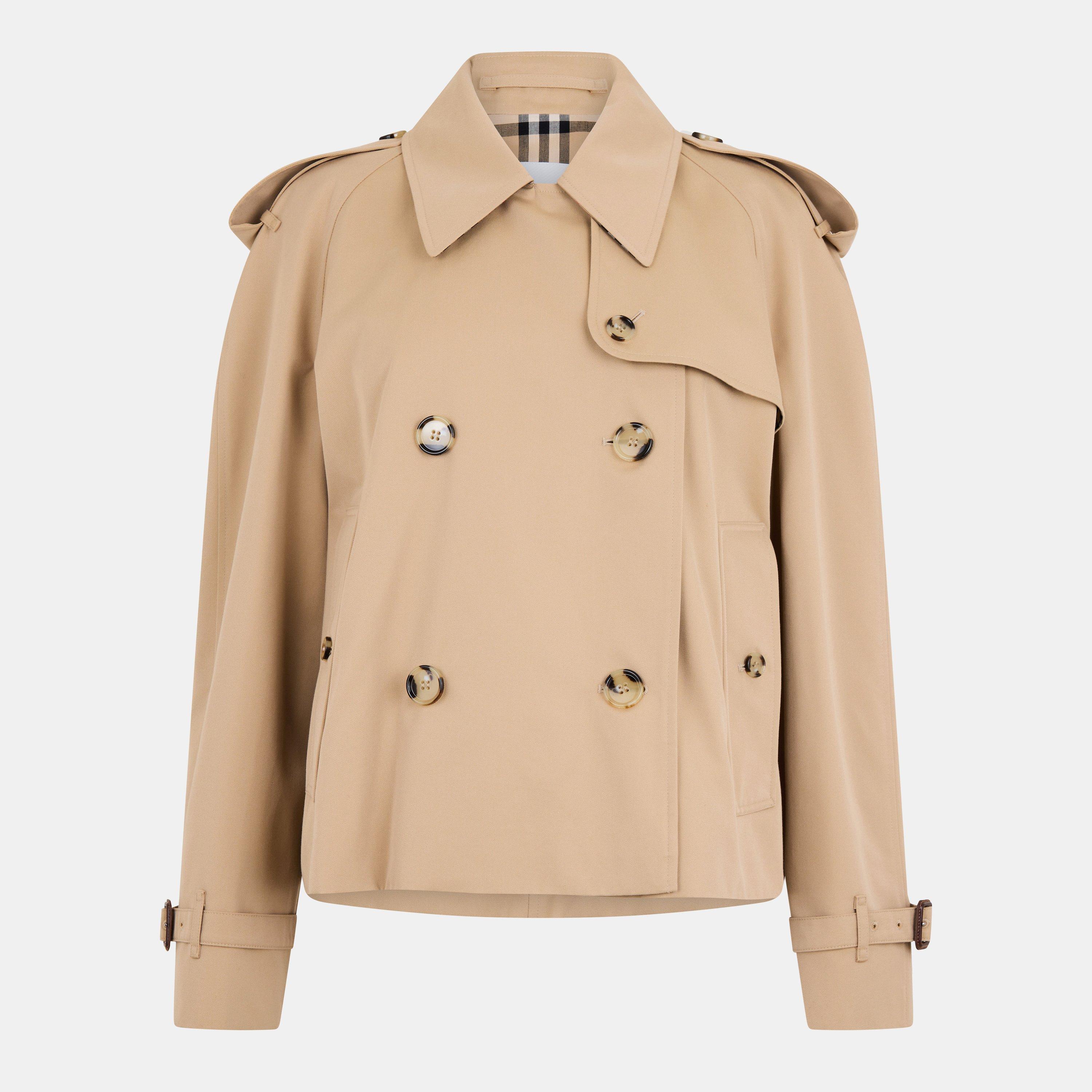 Burberry Women's Burb Haltye Trench Coat - Honey - Size 14 (L)
