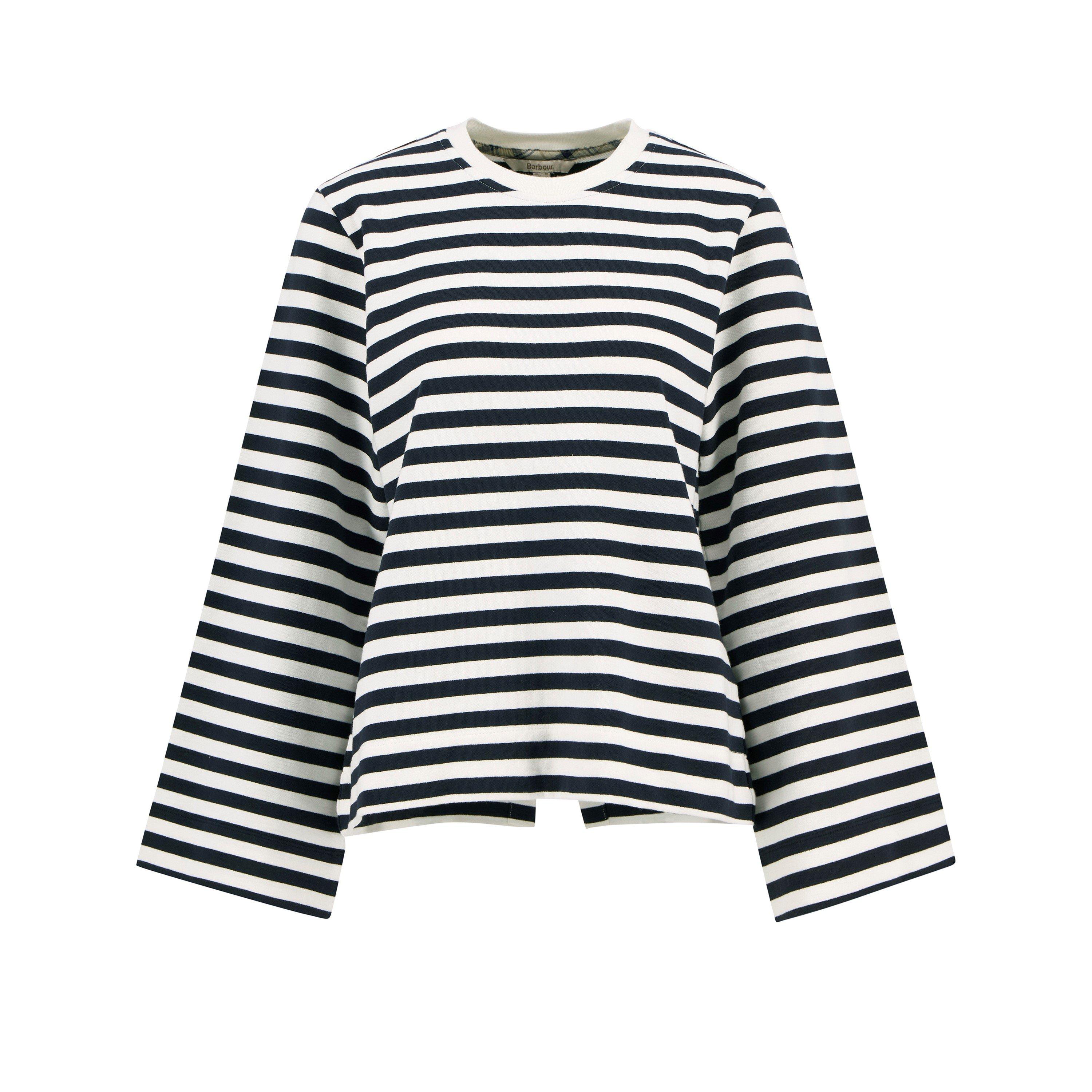 Cloud/Dark Navy - Barbour - Womens Layla Sweatshirt - 1