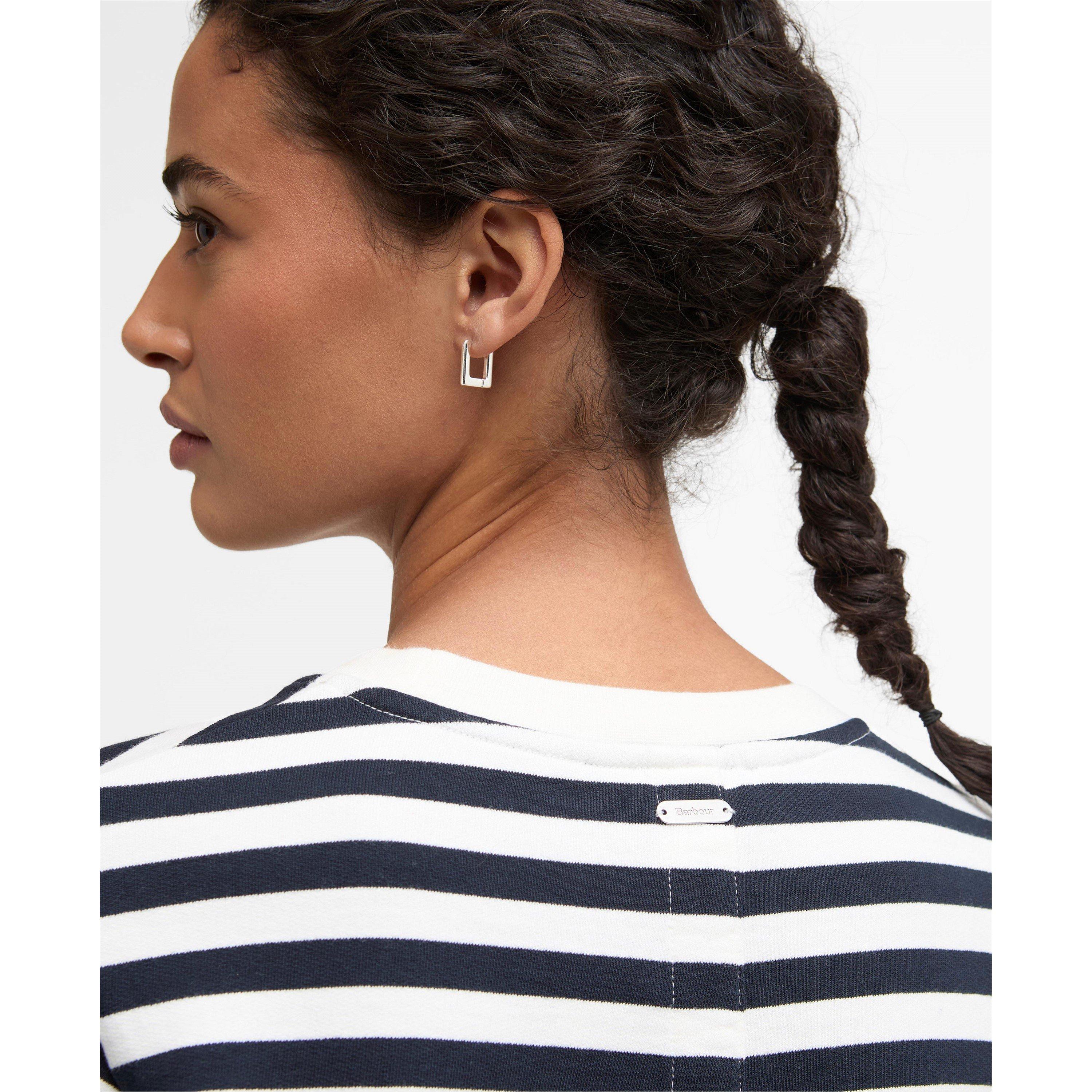 Cloud/Dark Navy - Barbour - Womens Layla Sweatshirt - 4