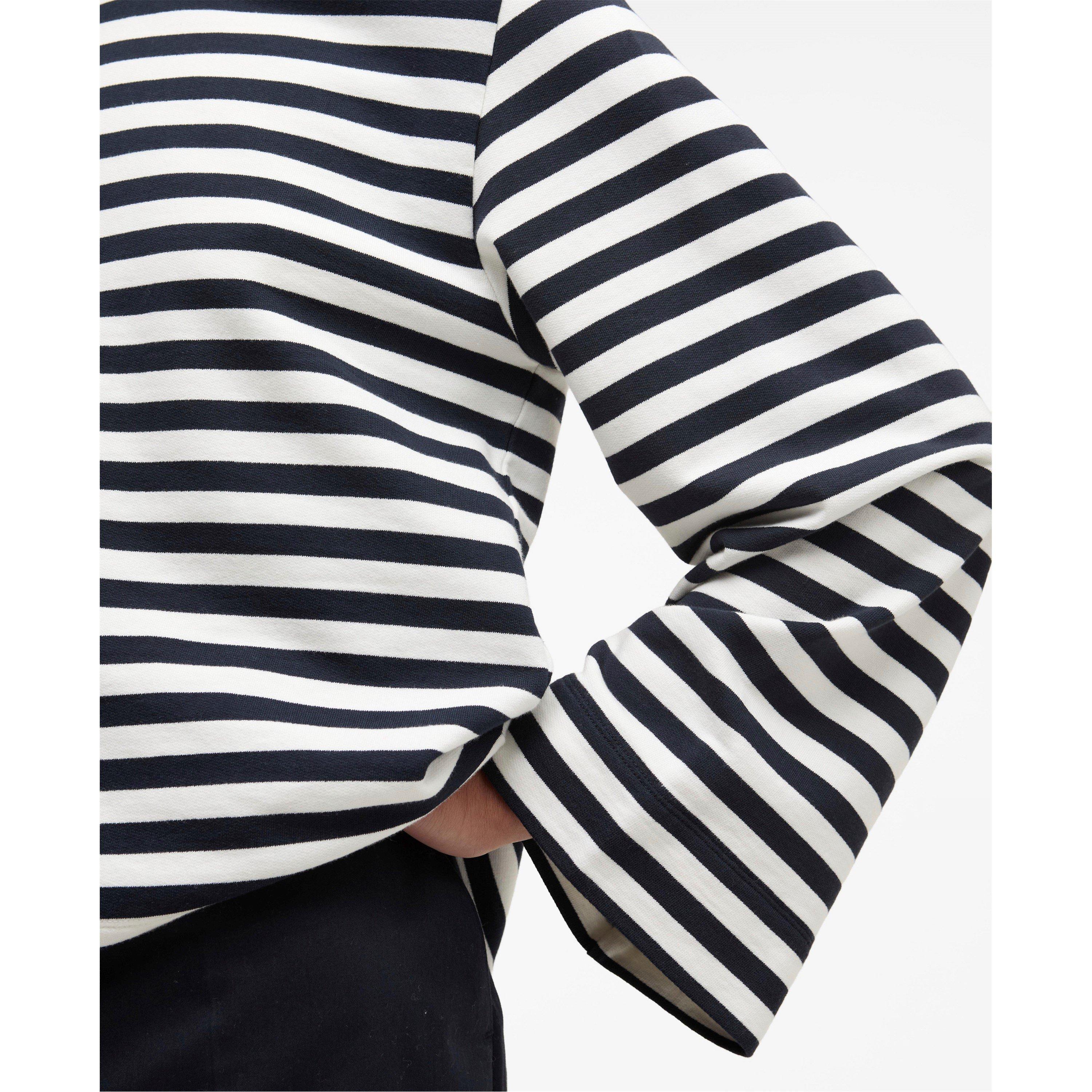 Cloud/Dark Navy - Barbour - Womens Layla Sweatshirt - 5