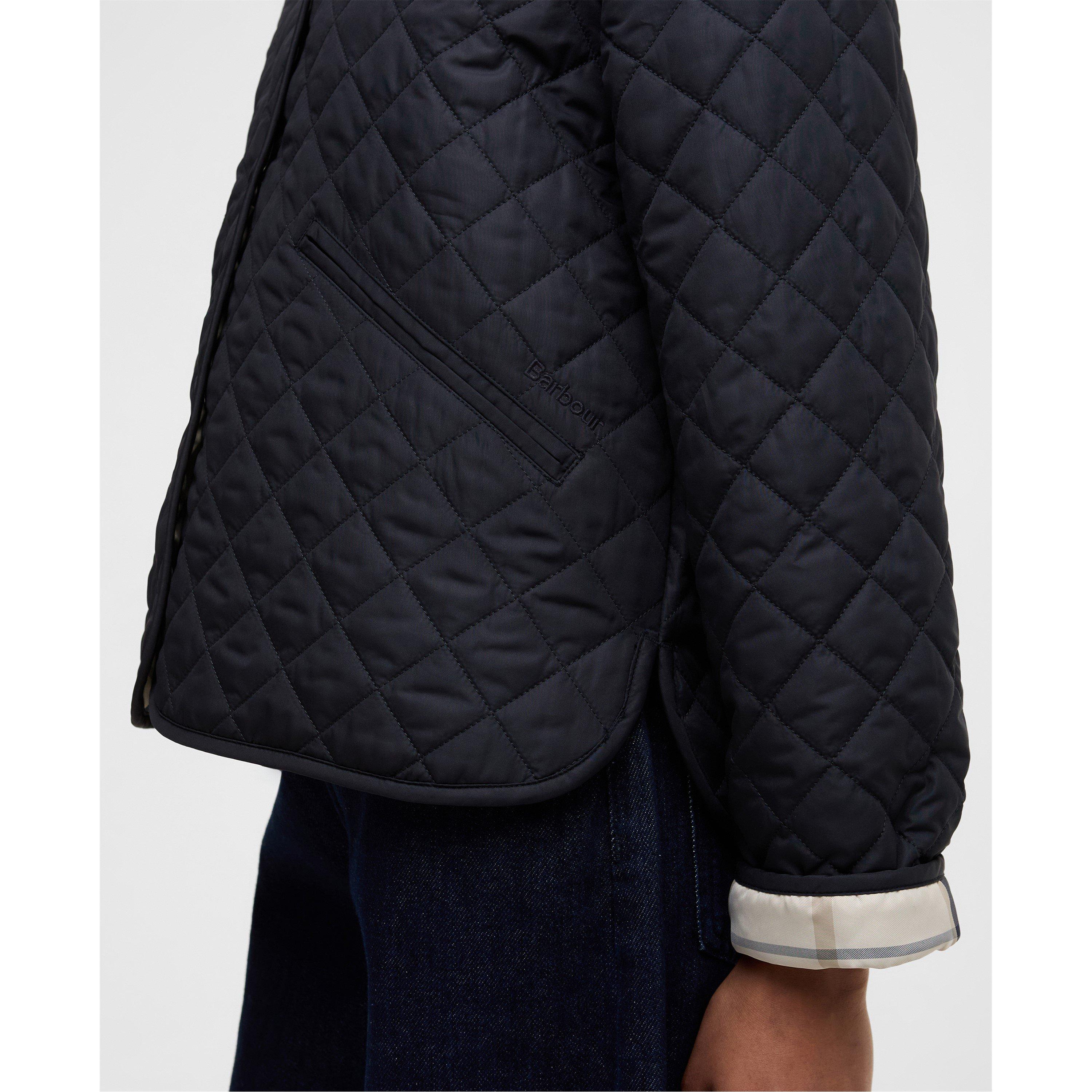 Navy/Tartan - Barbour - Womens Cashel Jacket - 5