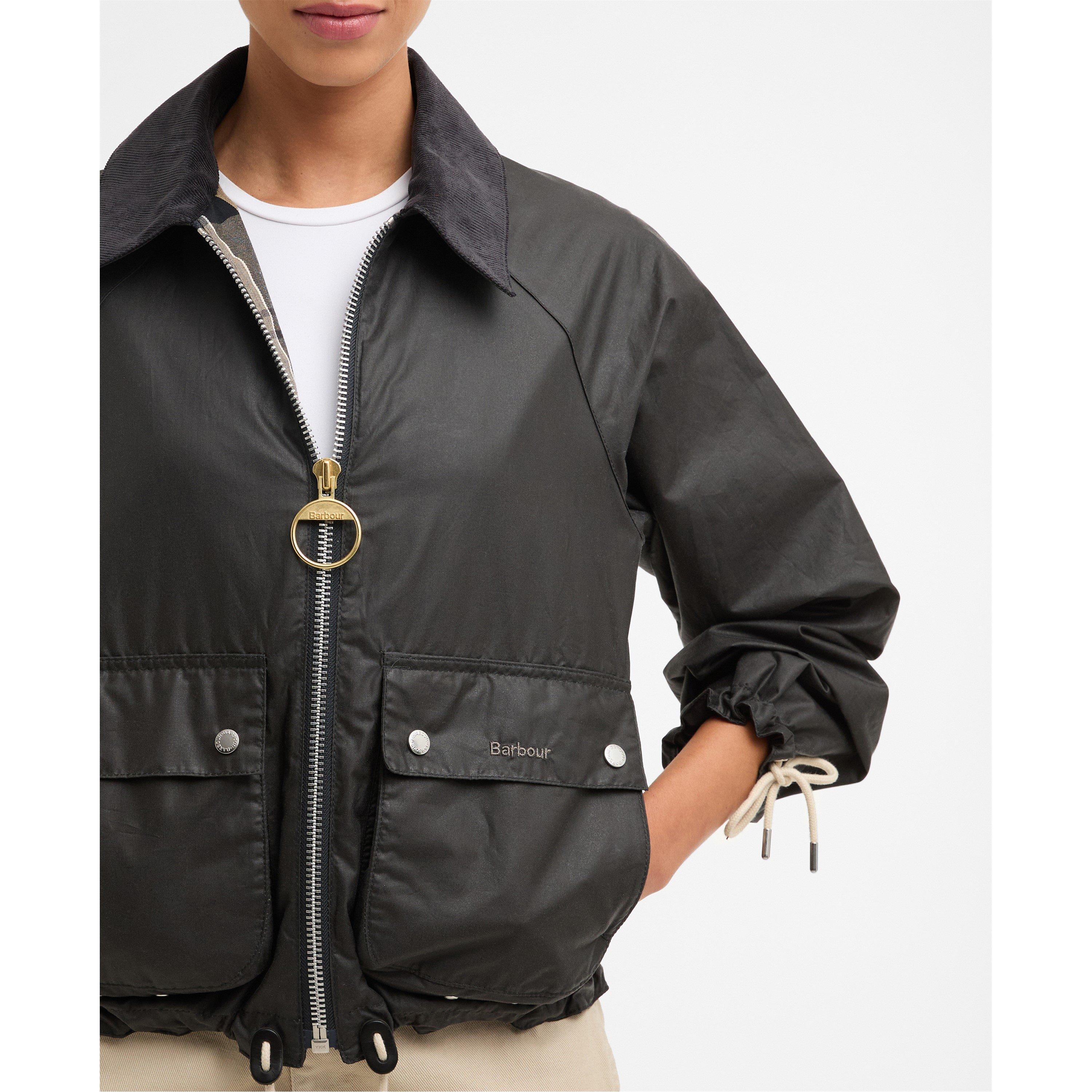 Grey/Dress - Barbour - Womens Marron Wax Jacket - 5