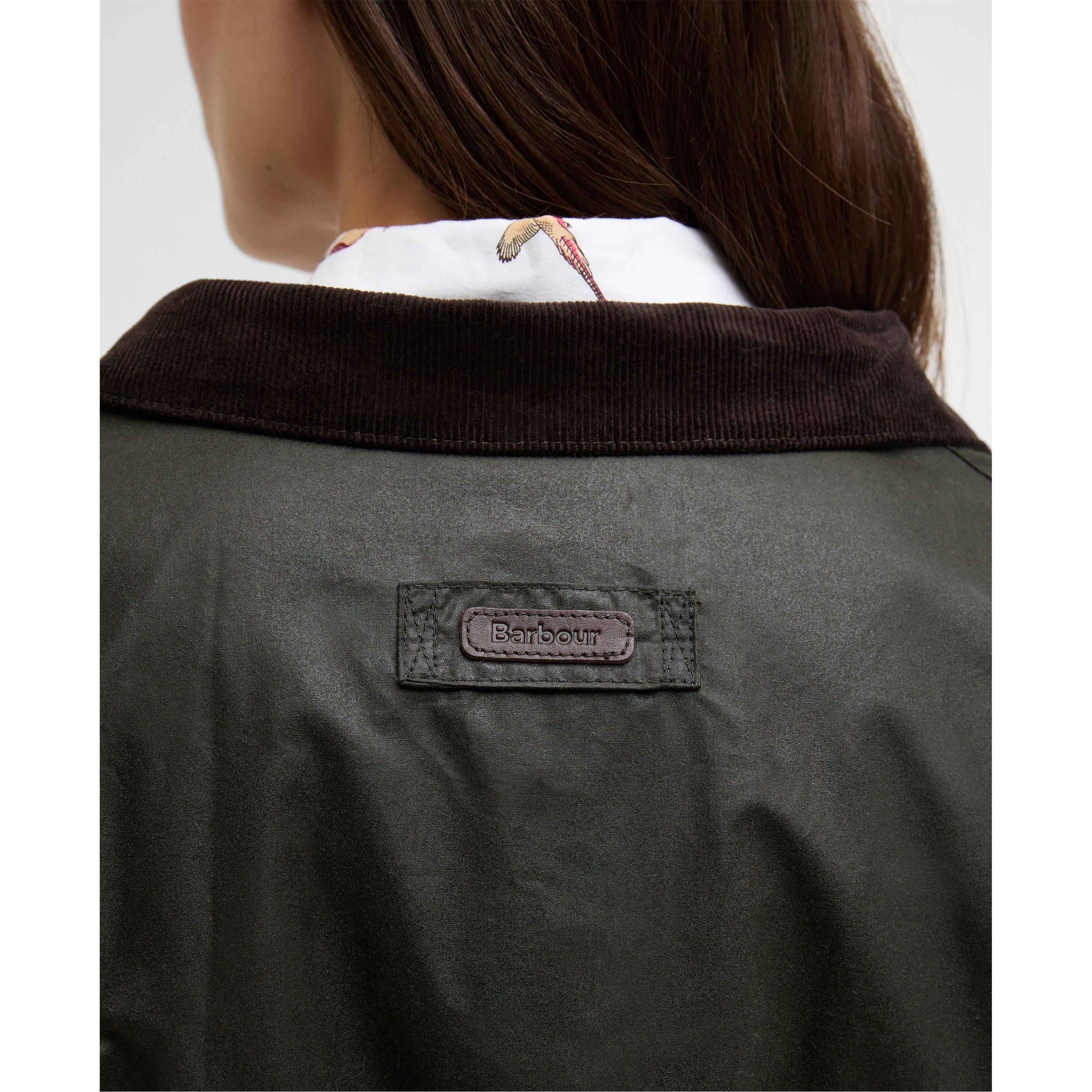 Olive/Ancient - Barbour - Womens Summer Sapper Waxed Jacket - 6