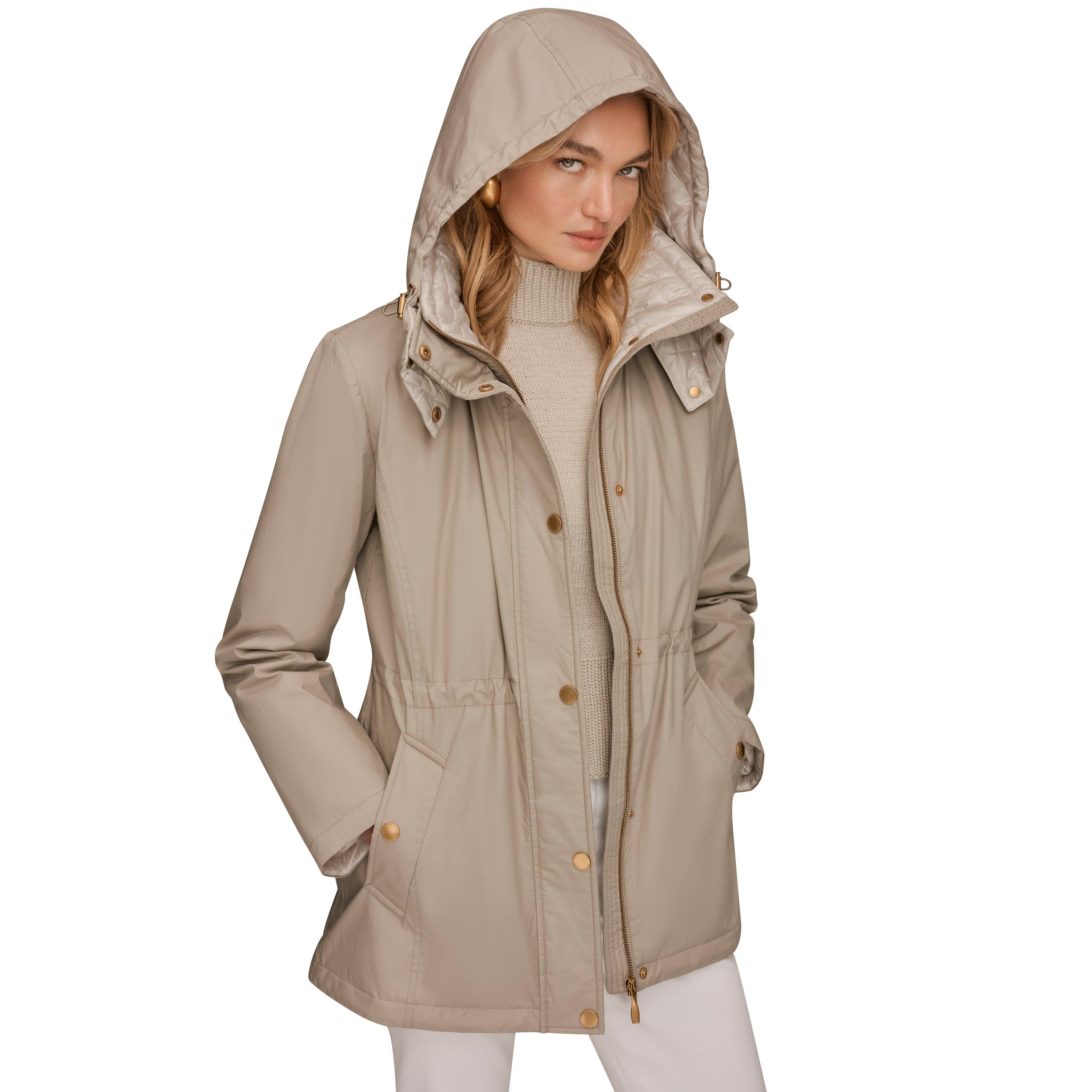 Taupe - Donna Karan - Women's Hybrid Jacket - 7