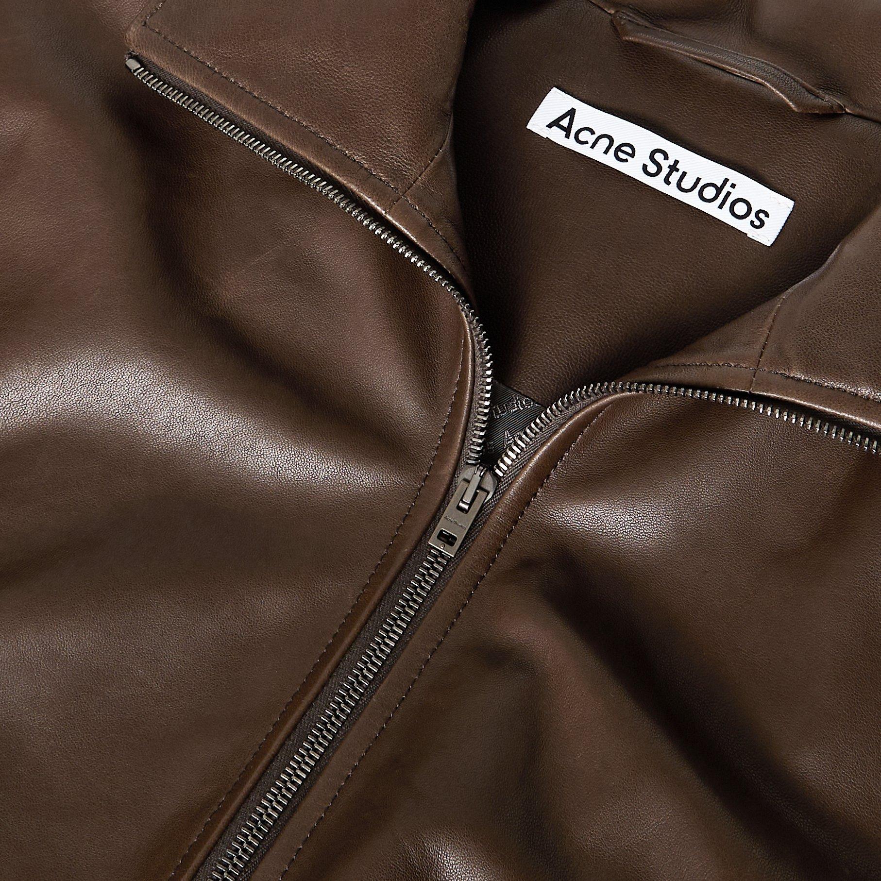 Dark Brown - Acne Studios - Acne Lemmy Jacket Ld62 - 5