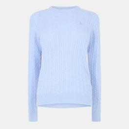 Jack Wills Tinsbury Merino Wool Blend Cable Knitted Jumper Women