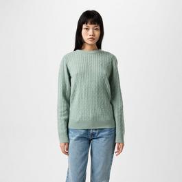 Jack Wills Tinsbury Merino Wool Blend Cable Knitted Jumper