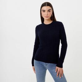 Jack Wills Tinsbury Merino Wool Blend Cable Knitted Jumper