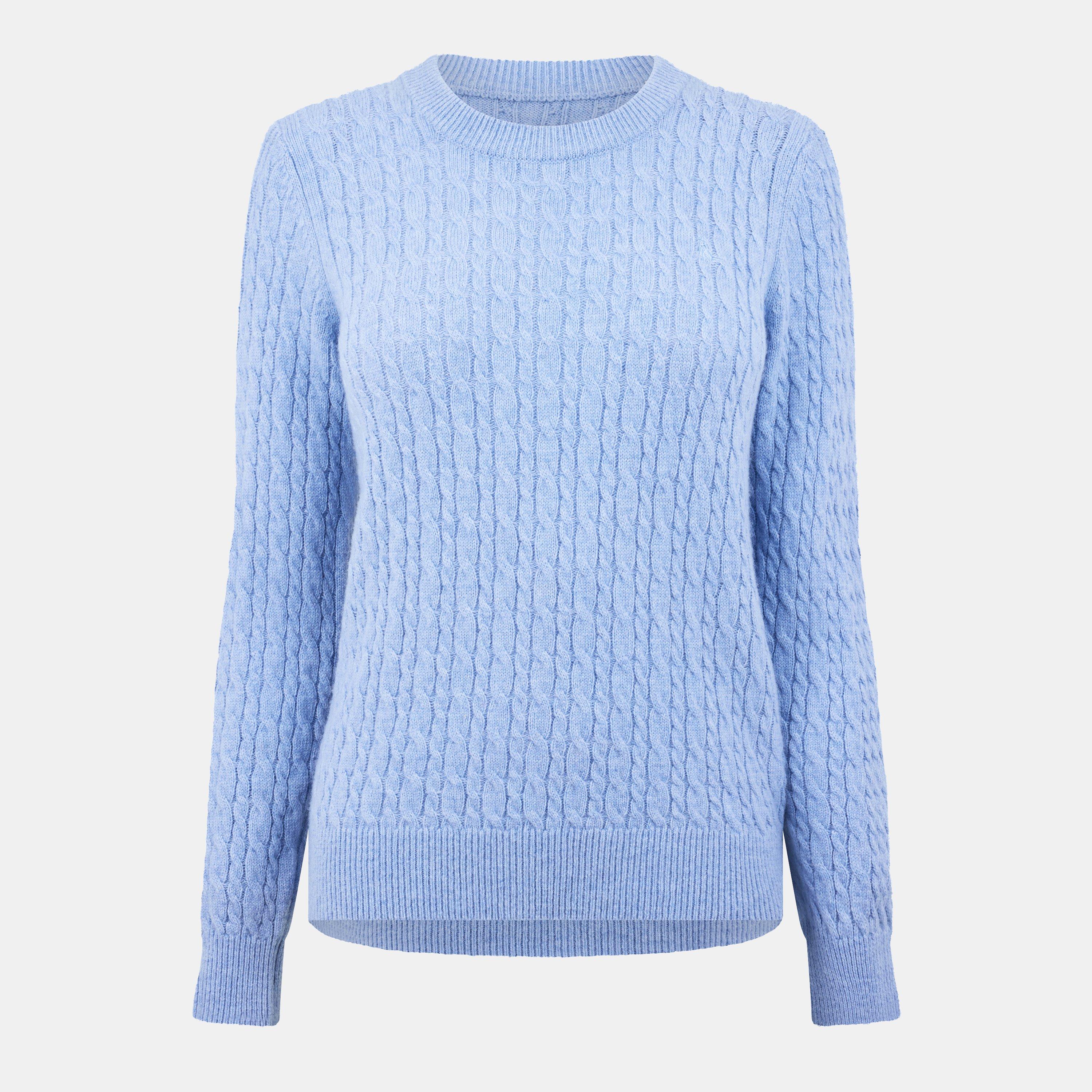 Jack Wills Tinsbury Merino Wool Blend Cable Knitted Jumper Women