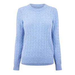 Jack Wills Tinsbury Merino Wool Blend Cable Knitted Jumper