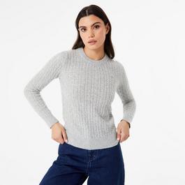 Jack Wills Tinsbury Merino Wool Blend Cable Knitted Jumper