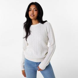 Jack Wills Tinsbury Merino Wool Blend Cable Knitted Jumper