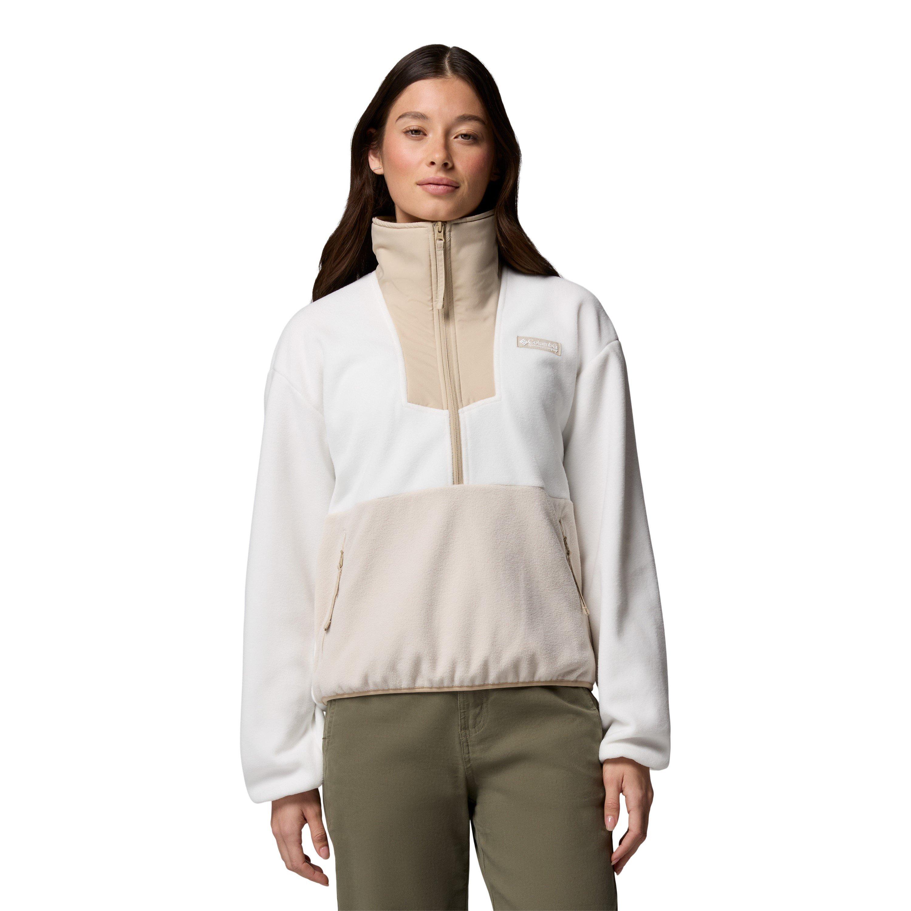 Columbia Women's 1/4 Zip Fleece - Sea Salt - 8 (XS)