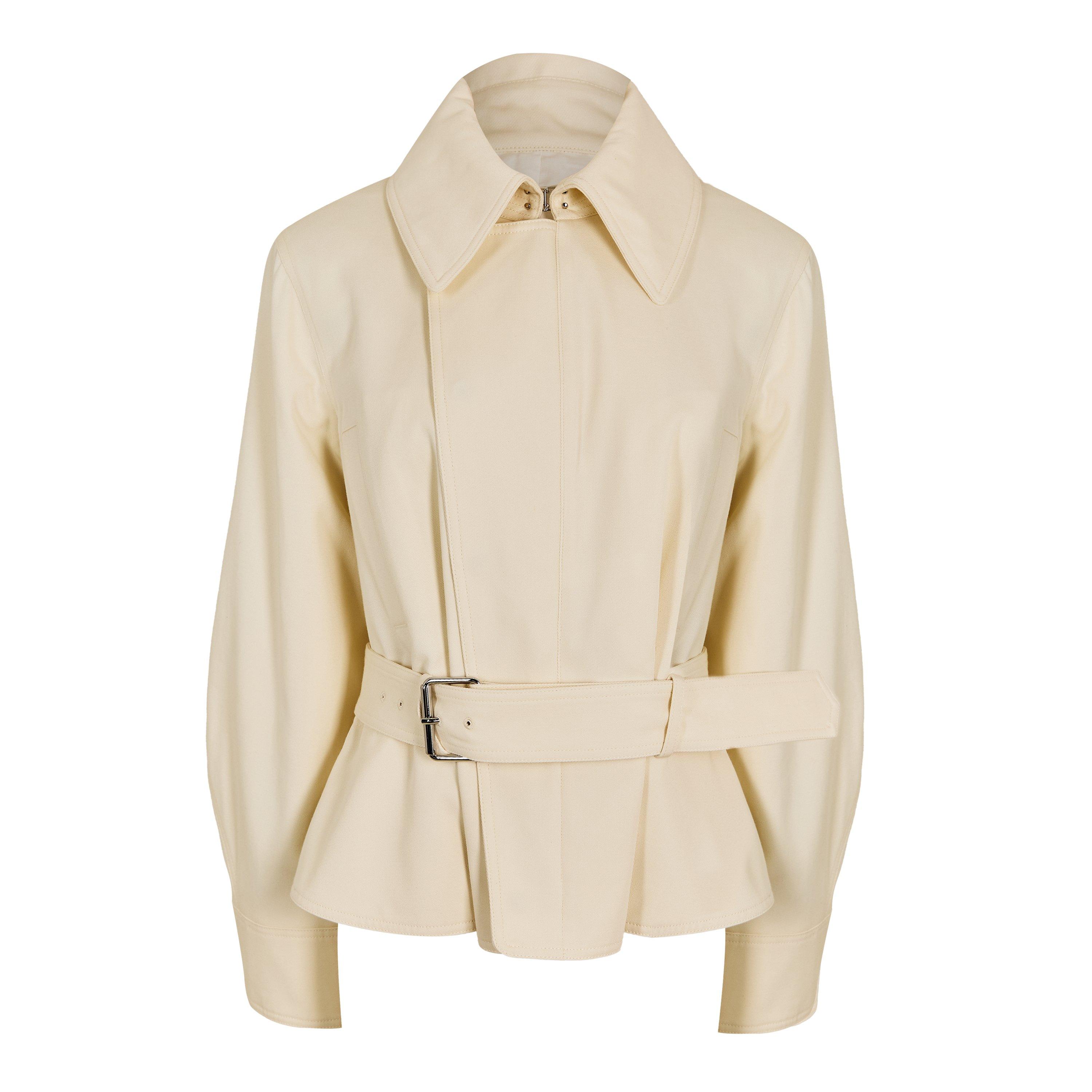 GIVENCHY Women's GIV Belted Bomber Jacket - Ivory - Size 38 (UK 10)