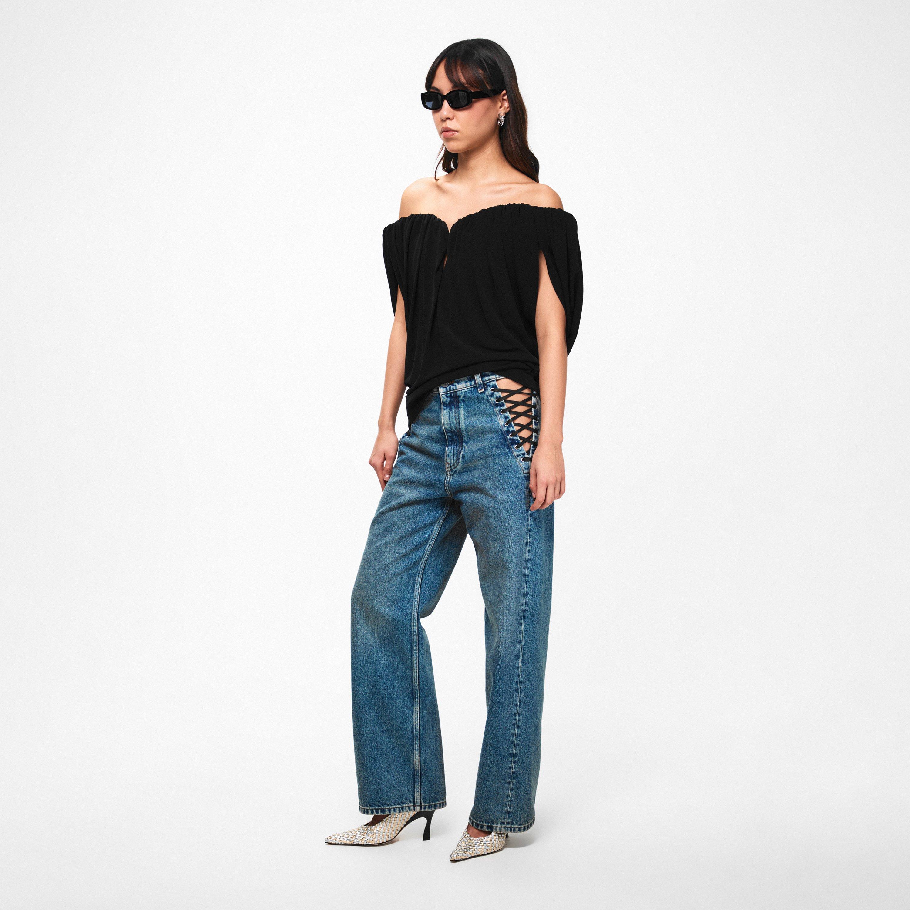 Black - Stella McCartney - Stella Crepe Top Ld62 - 6