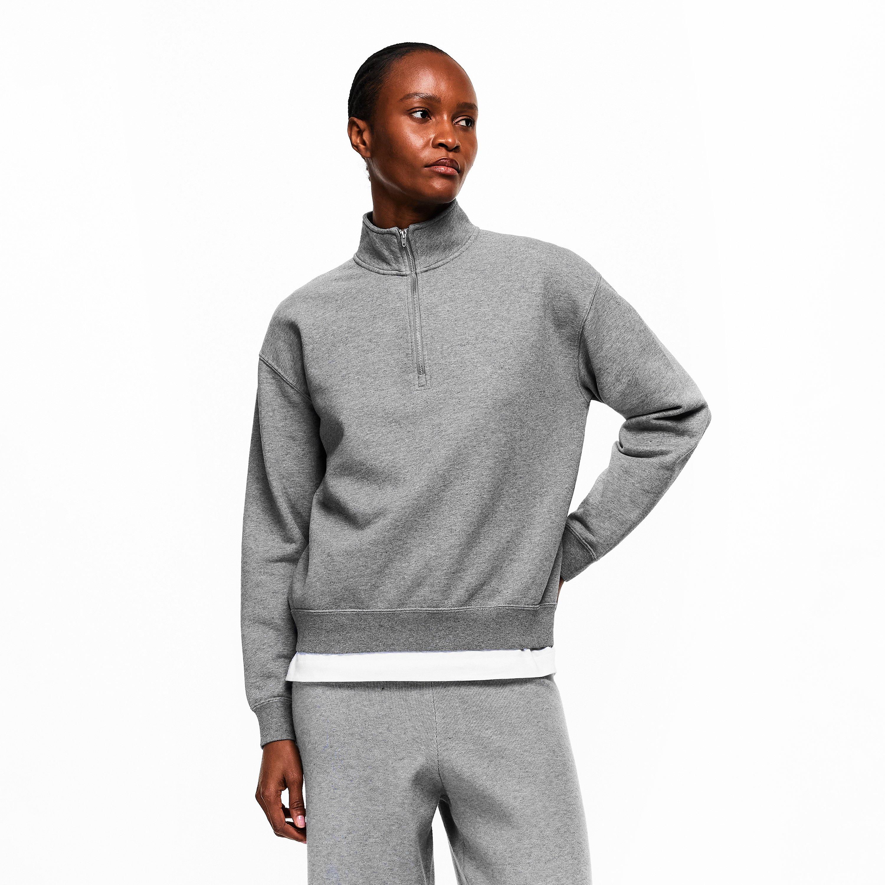 Stone Heather - Canada Goose - Women's Wander 1/4 Zip Fleece - 3