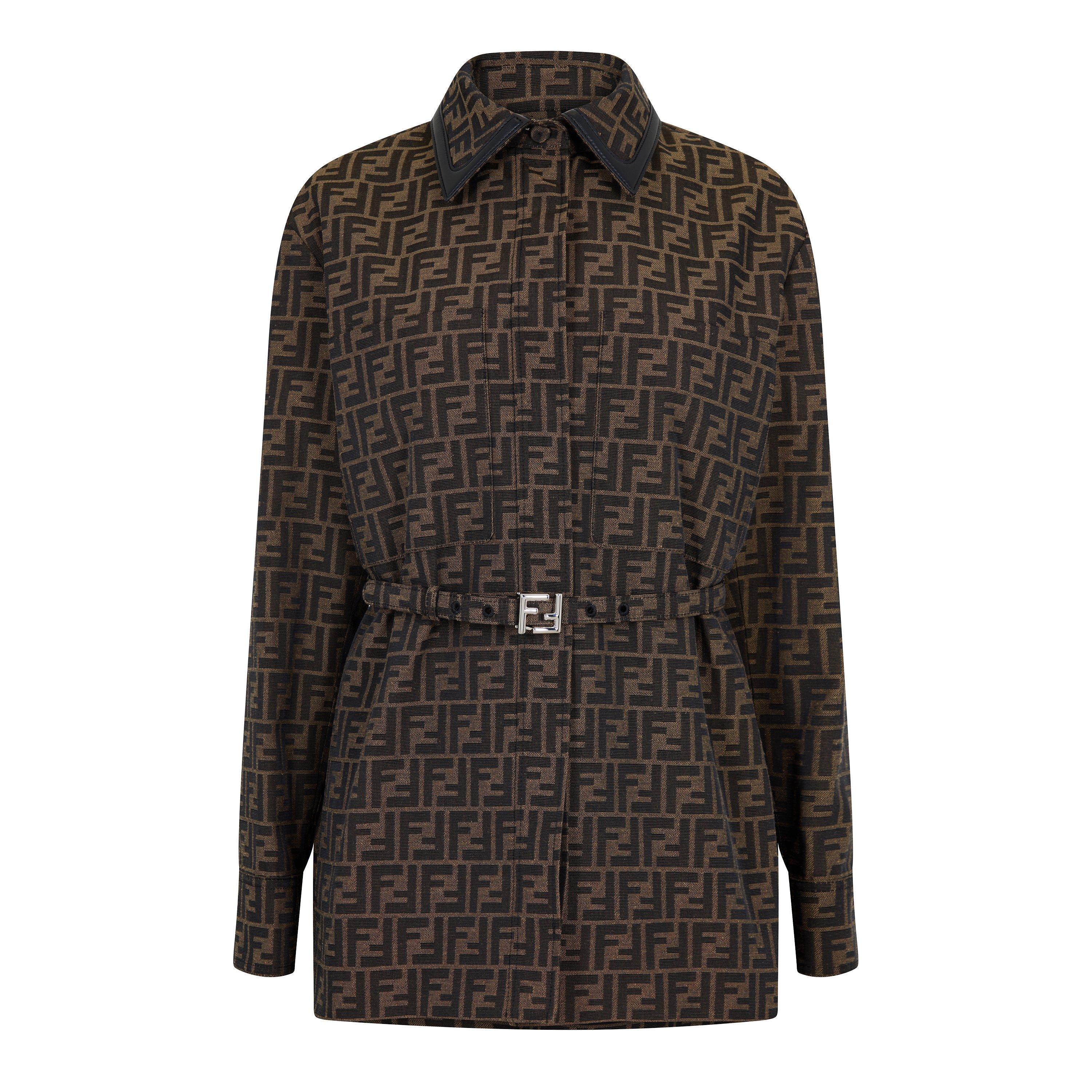 Fendi Women's FF Overshirt - Tobacco - Size 10 (42)