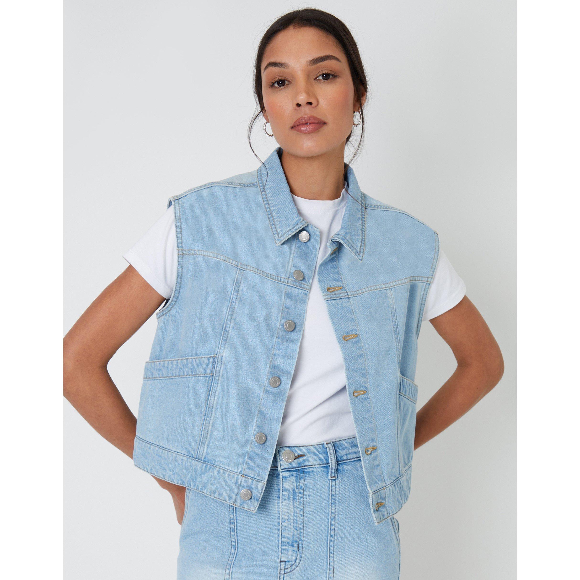 Threadbare Women's Lucky Denim Structured Fit Jacket - Light Wash - 14 (L)